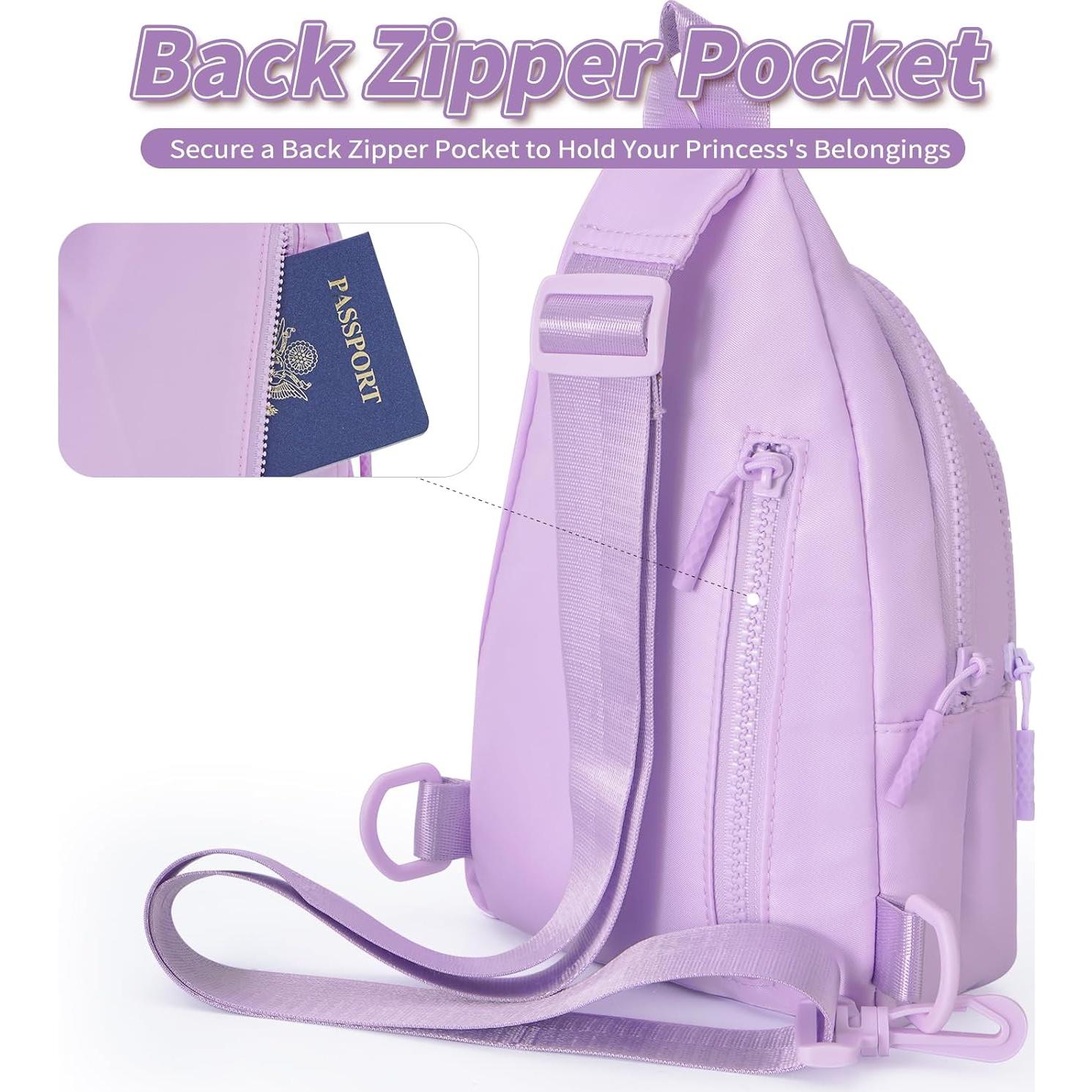 Mochila Bandolera Personalizada Fystdtote Lavanda 27x20.8cm