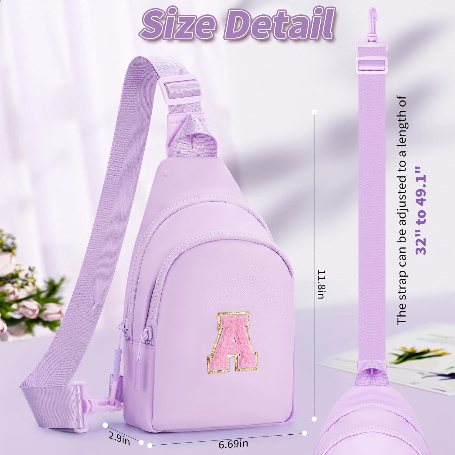 Mochila Bandolera Personalizada Fystdtote Lavanda 27x20.8cm