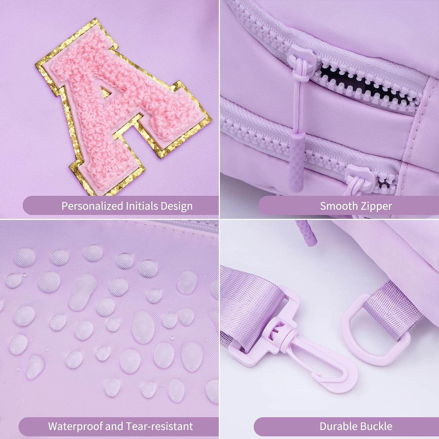 Mochila Bandolera Personalizada Fystdtote Lavanda 27x20.8cm