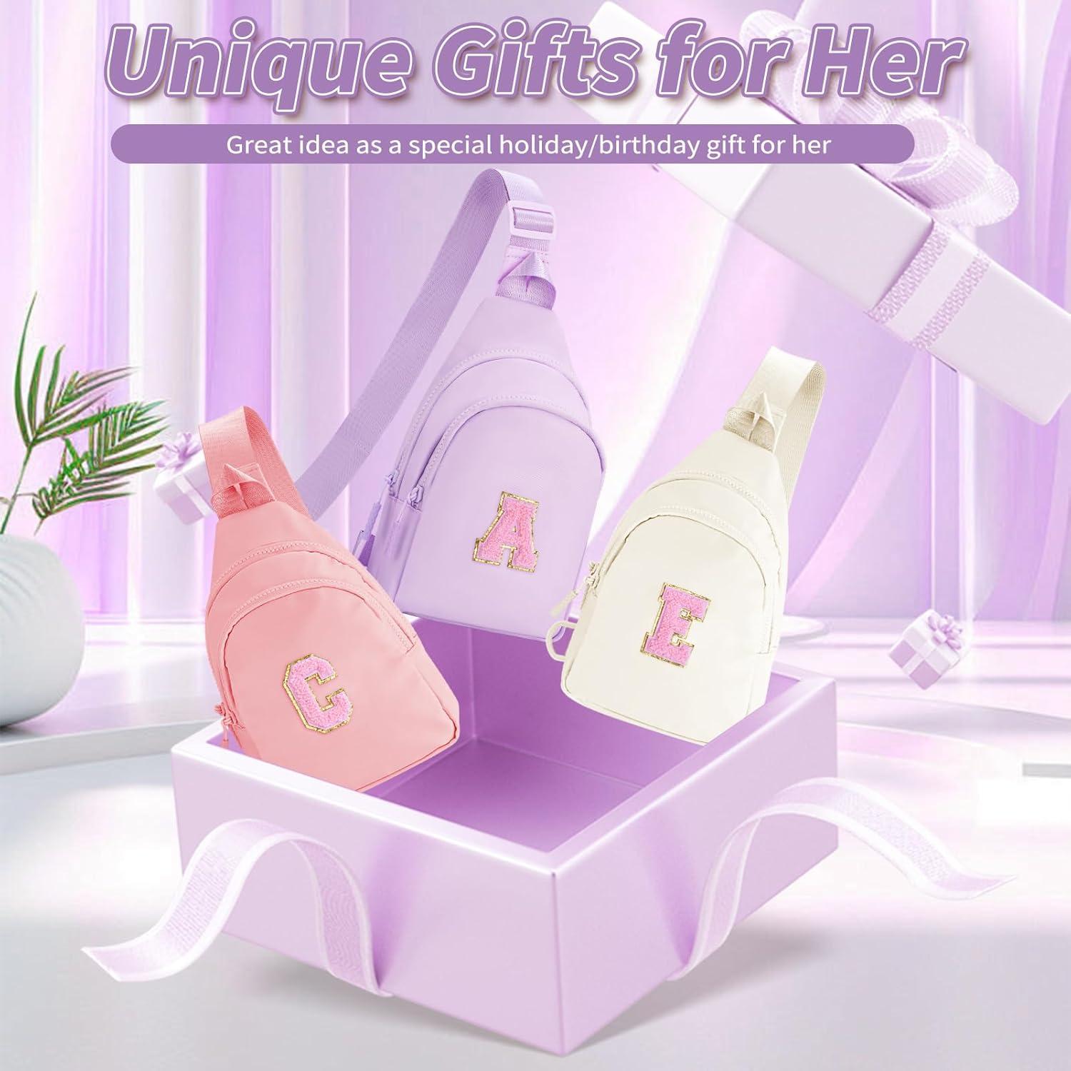 Mochila Bandolera Personalizada Fystdtote Lavanda 27x20.8cm