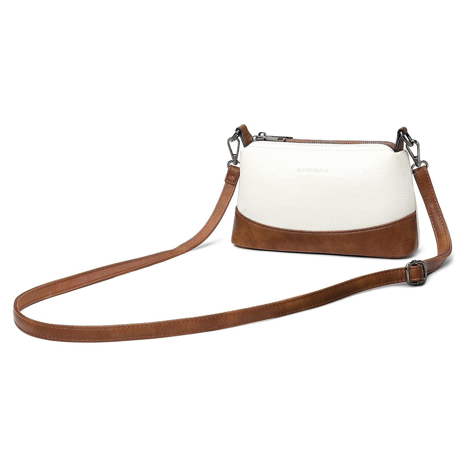Bolso Cruzado GAEKEAO de Cuero Vegano para Mujeres 22x7x14cm