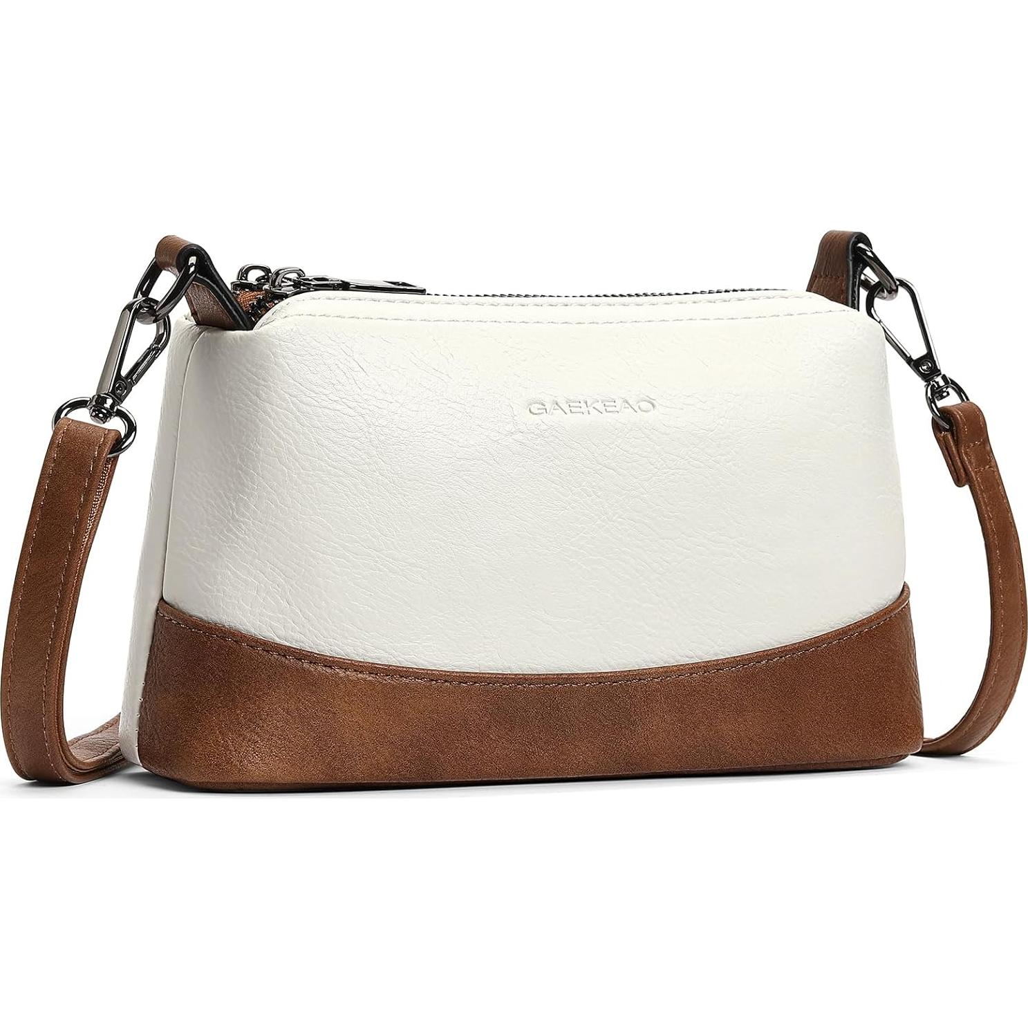 Bolso Cruzado GAEKEAO de Cuero Vegano para Mujeres 22x7x14cm