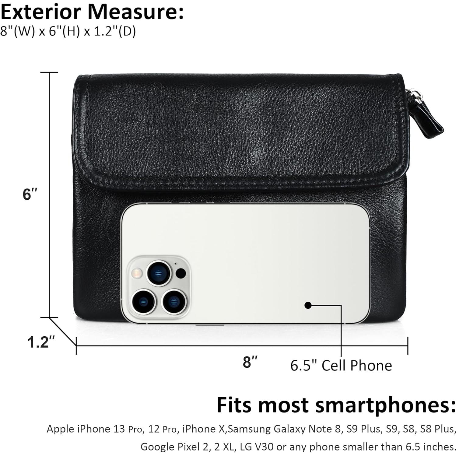 Bolso Cruzado de Cuero Genuino Befen para Teléfono Celular