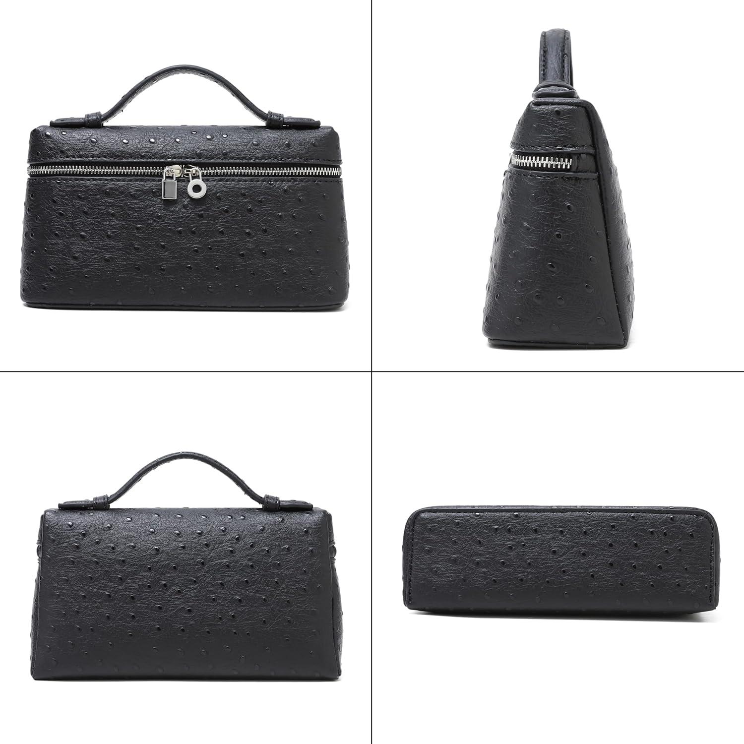 Bolso Cruzado Rejolly de Cuero Sintético para Mujeres - Negro