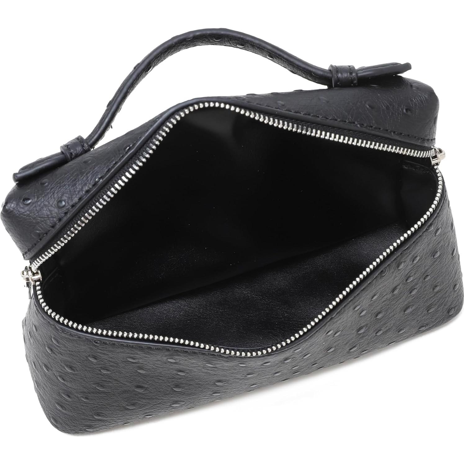 Bolso Cruzado Rejolly de Cuero Sintético para Mujeres - Negro