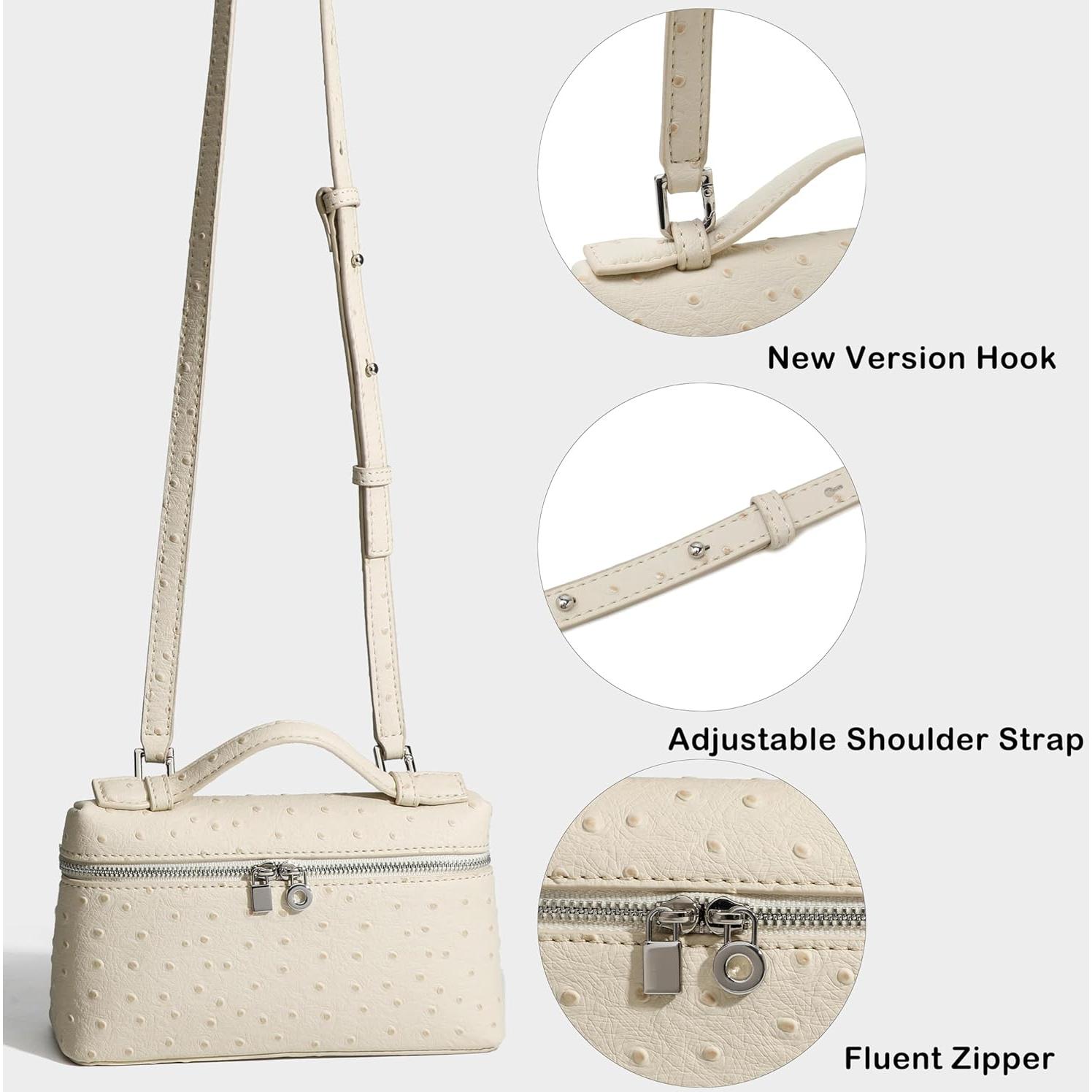 Bolso Cruzado Rejolly de Cuero Sintético para Mujeres - Negro