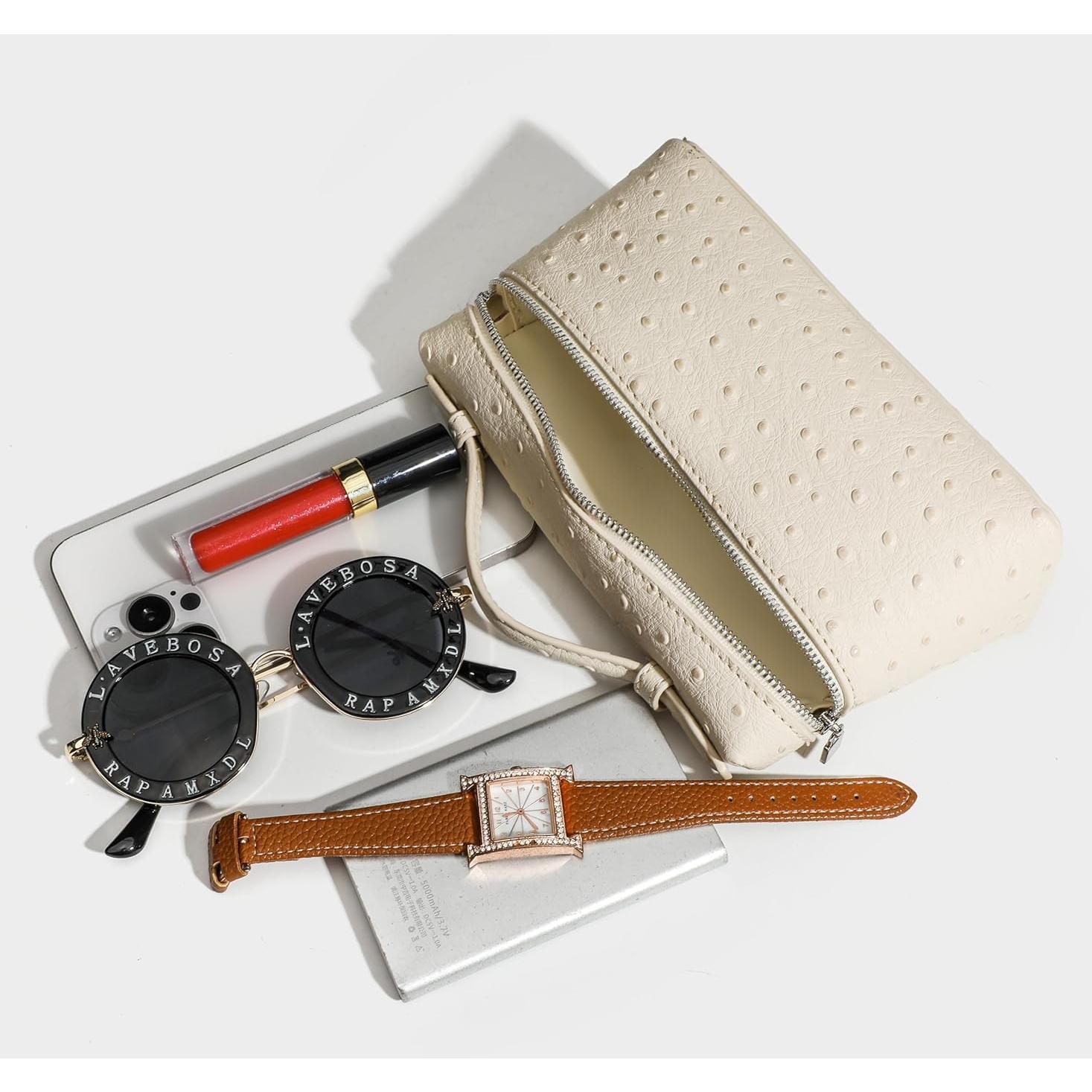 Bolso Cruzado Rejolly de Cuero Sintético para Mujeres - Negro