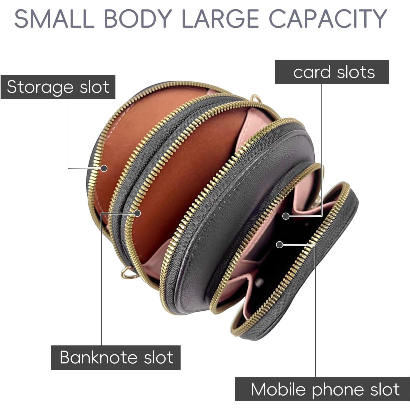 Bolso Cruzado Pequeño de Cuero Vegano Endaycon Negro