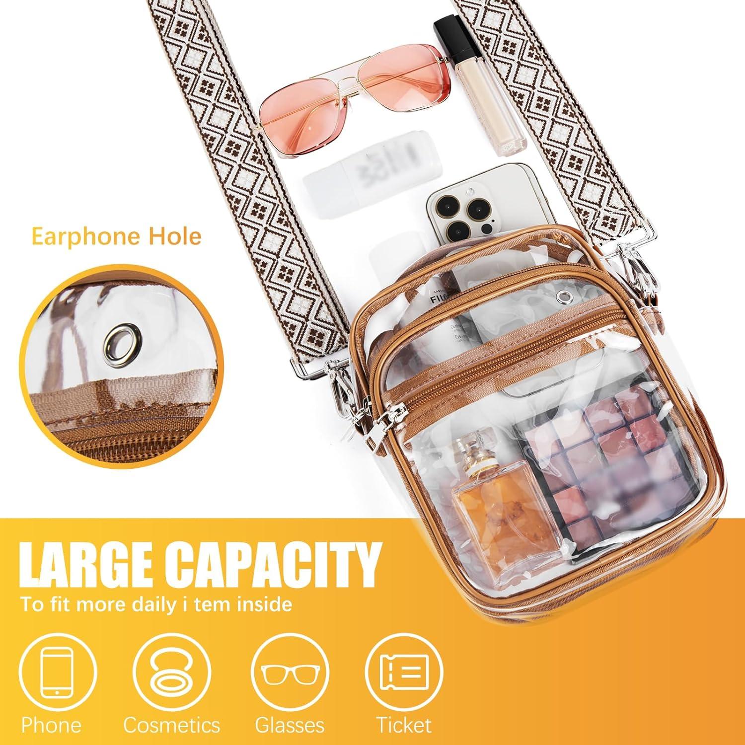 Bolsa Transparente BOSTANTEN para Mujeres - Aprobada Estadio