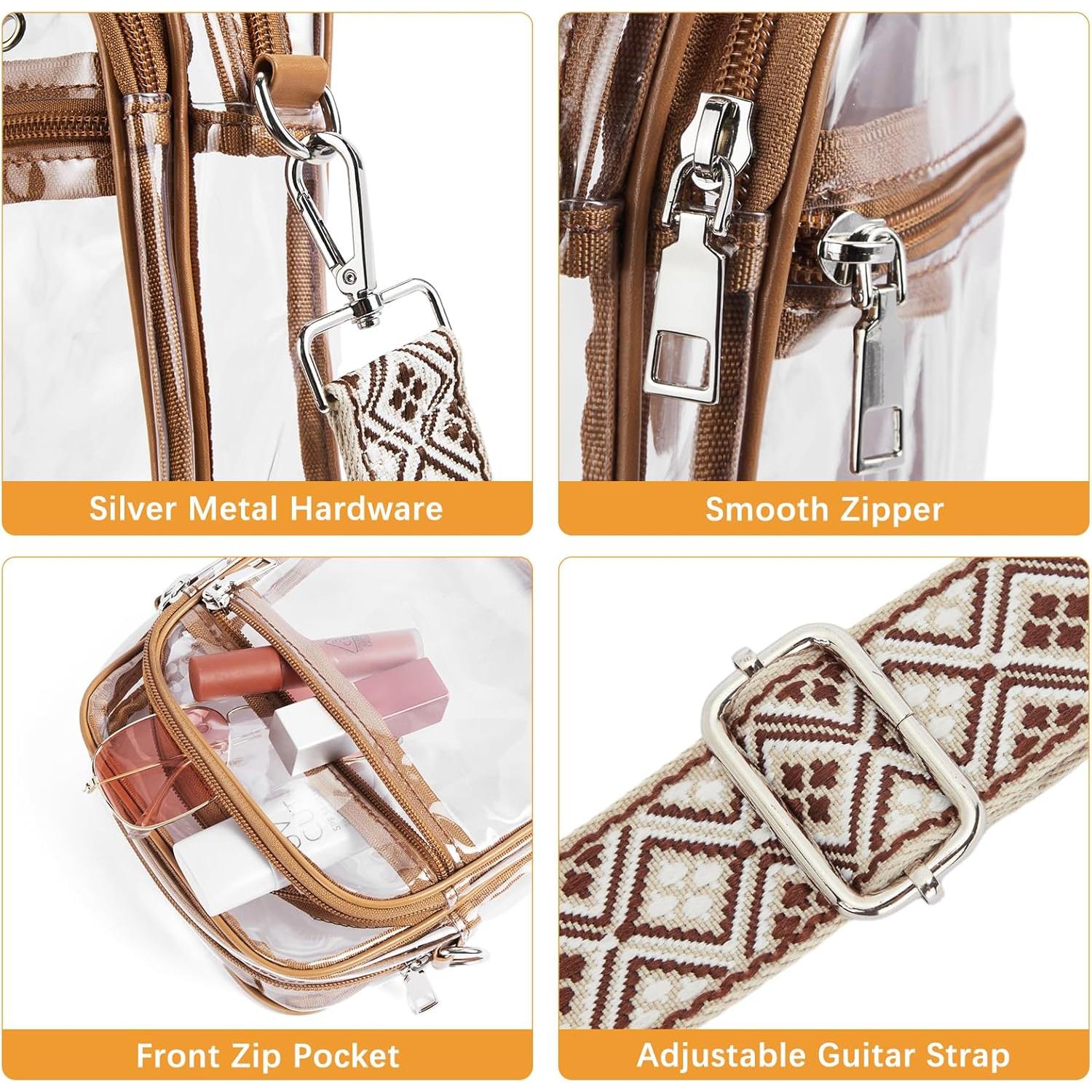 Bolsa Transparente BOSTANTEN para Mujeres - Aprobada Estadio