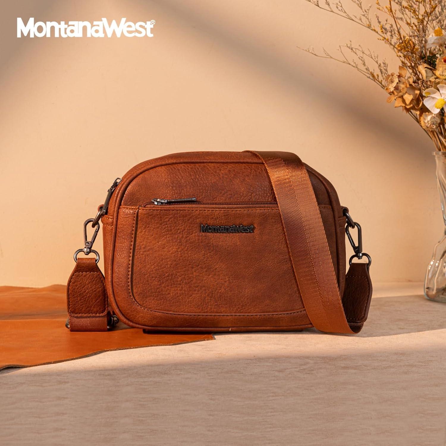 Bolso Cruzado Pequeño Montana West para Mujeres Estampado Vaca