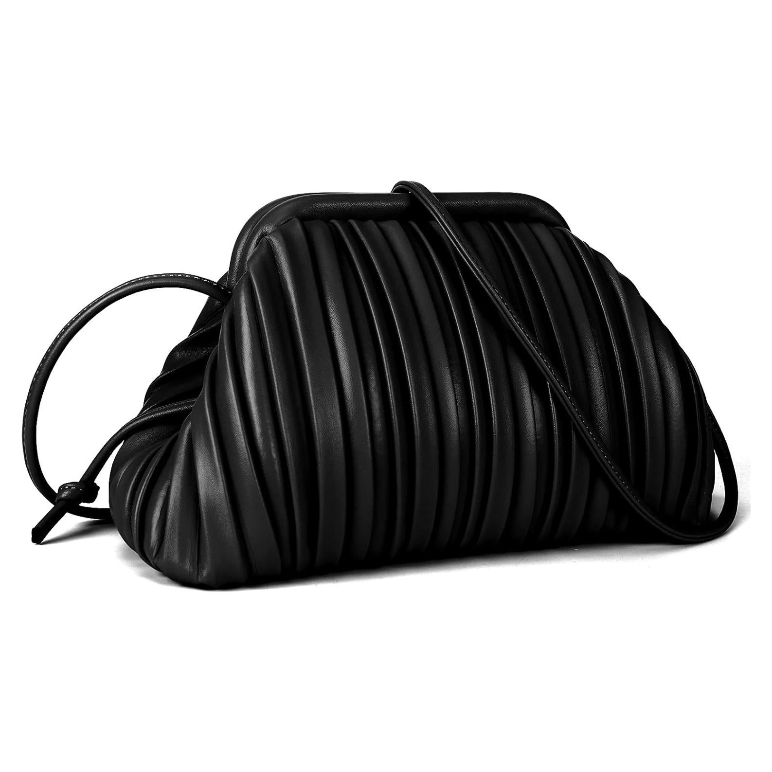 Bolso de Mano Glitzall Negro con Correa Desmontable 28x19cm