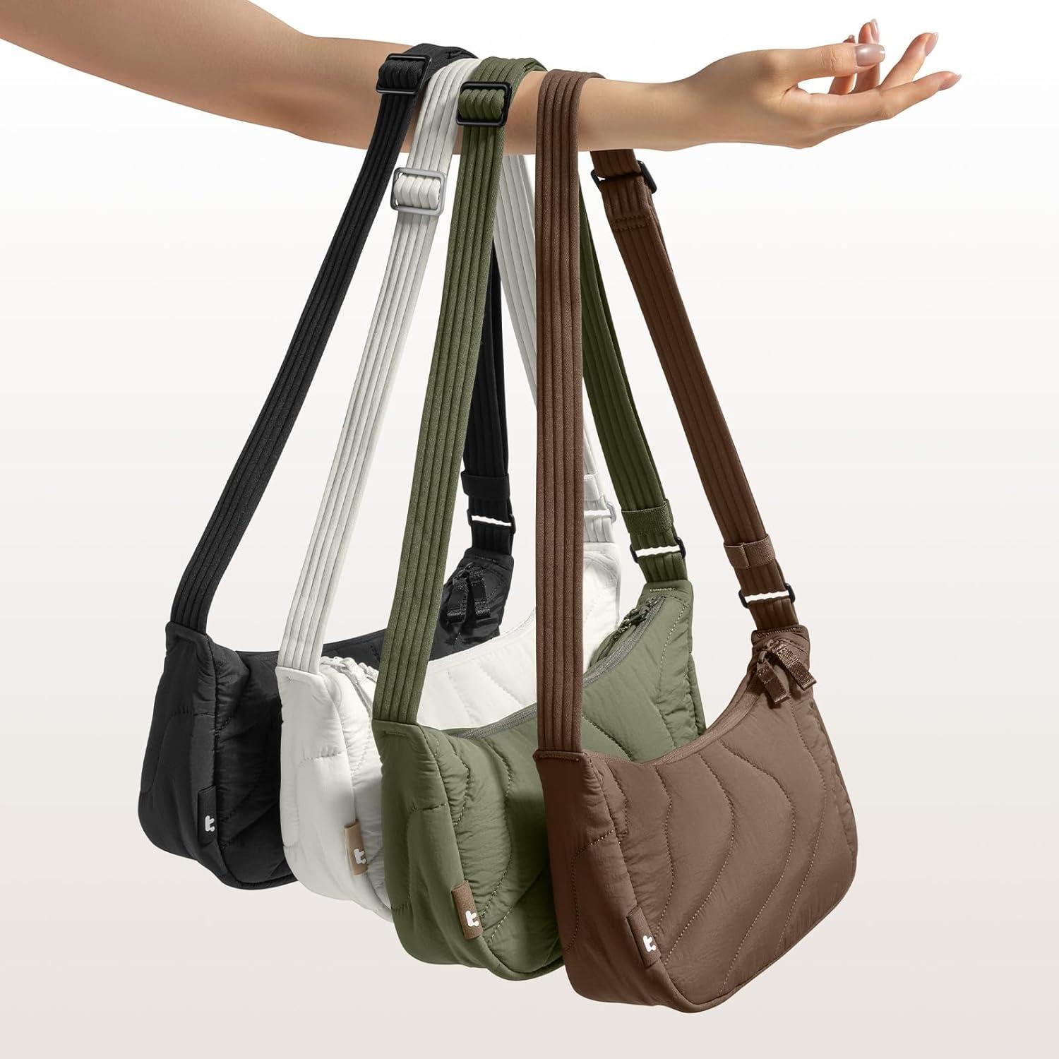 Bolsa Cruzada Acolchada tomtoc 3.5L Verde para Mujeres