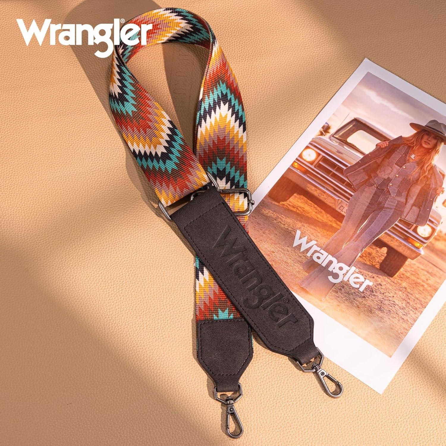 Correa de bolso ajustable Wrangler estilo azteca ancha