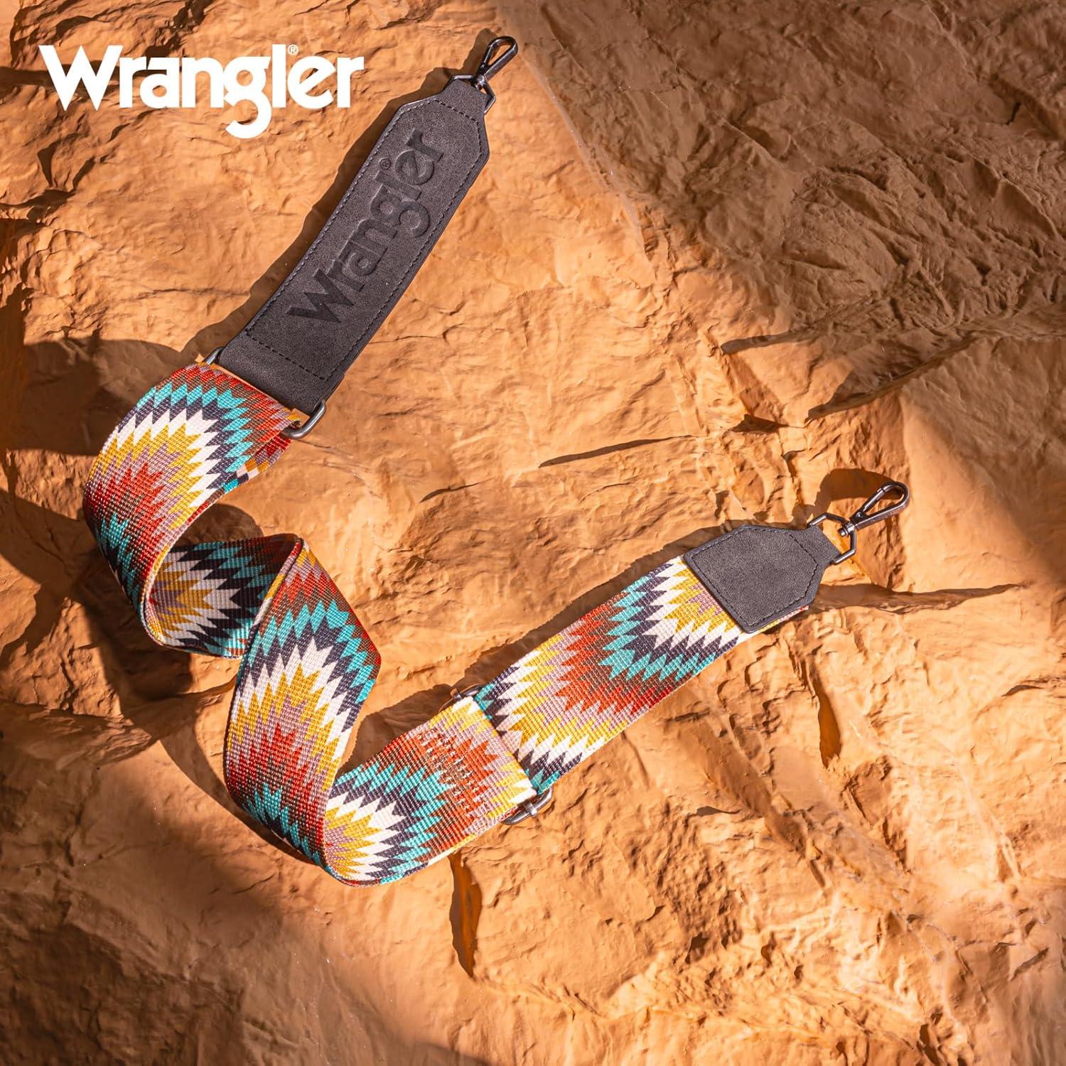 Correa de bolso ajustable Wrangler estilo azteca ancha