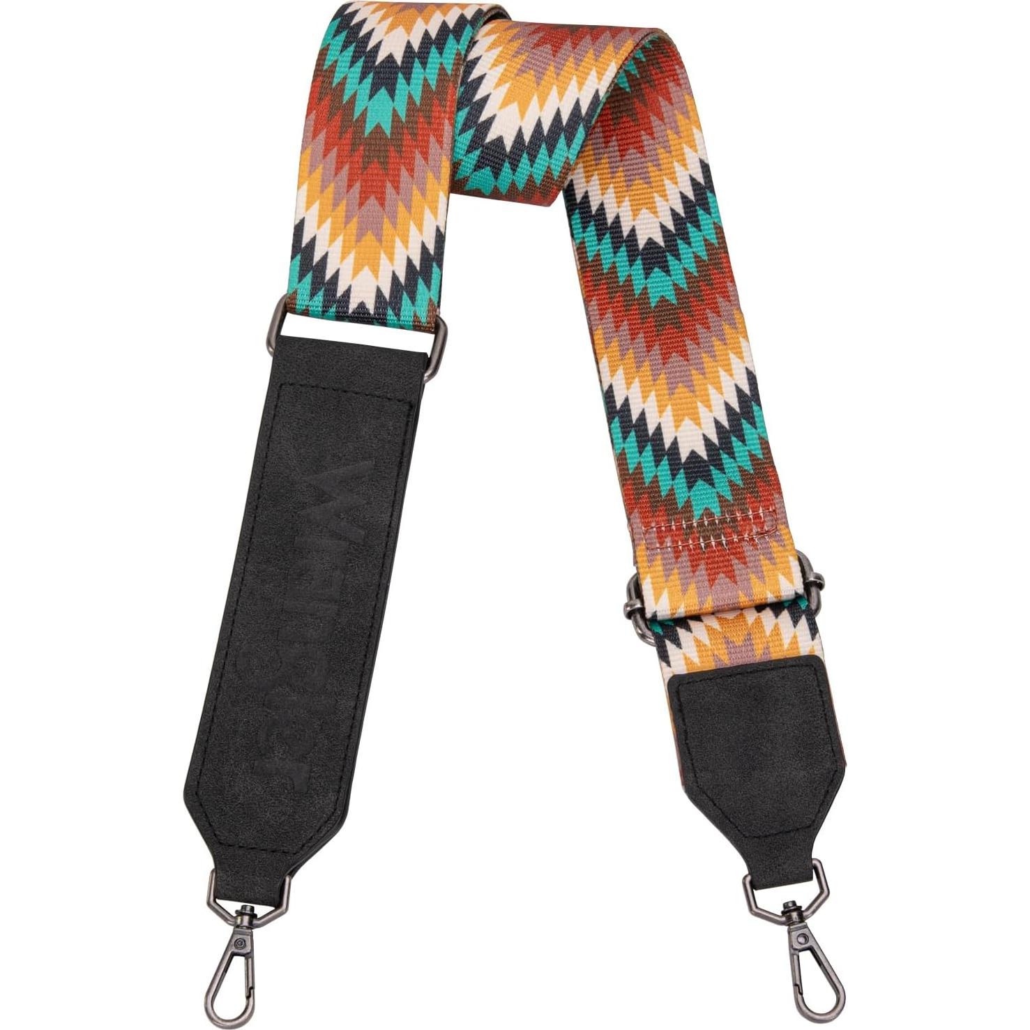 Correa de bolso ajustable Wrangler estilo azteca ancha