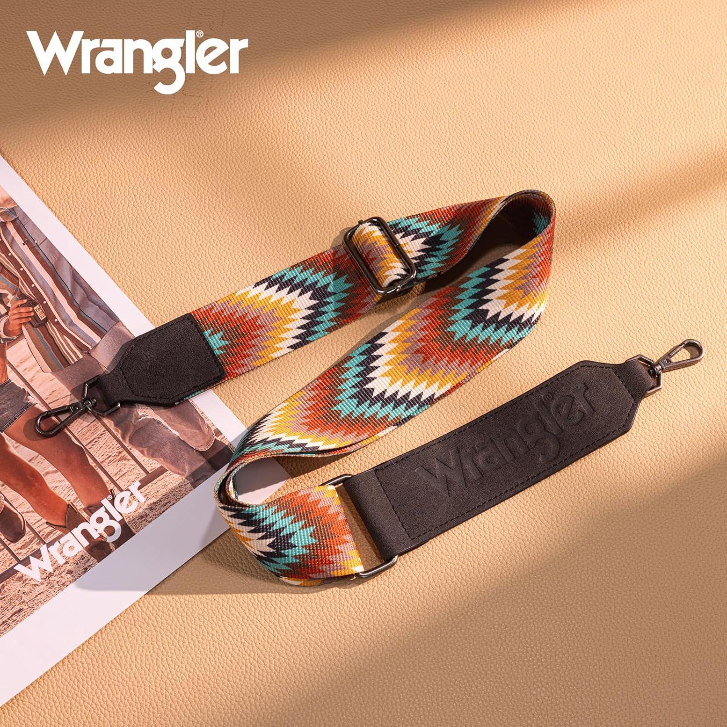 Correa de bolso ajustable Wrangler estilo azteca ancha