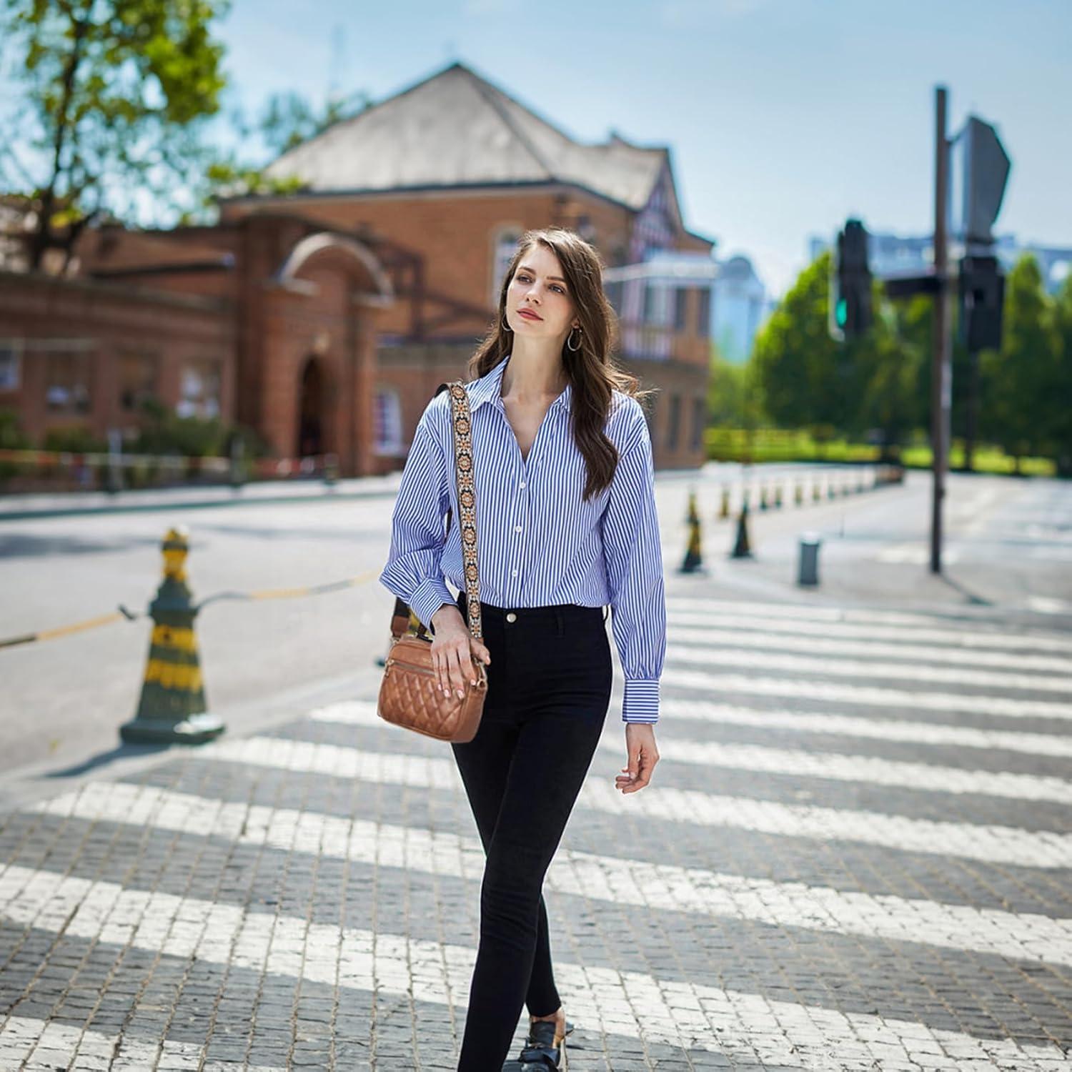 Bolso Cruzado Telena Acolchado de Cuero Sintético para Mujeres