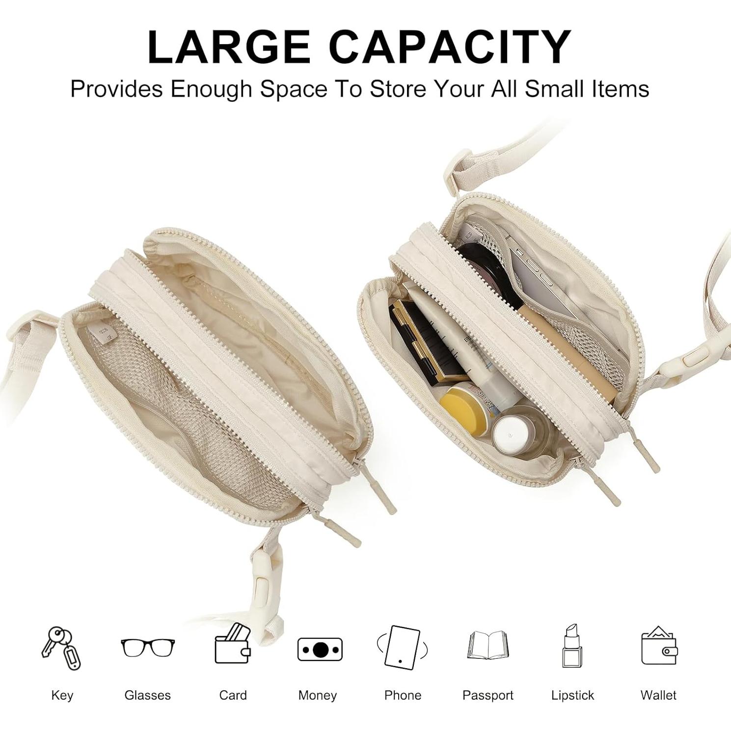 CLUCI Small Belt Bag for Women, Crossbody Everywhere Waist Packs Trendy, Women's Fanny Pack with Adjustable Strap