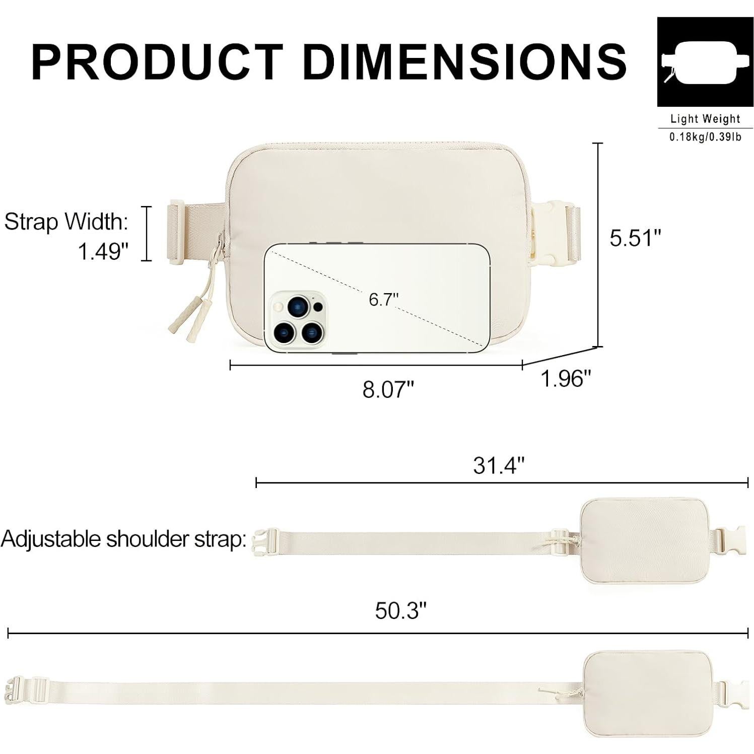 CLUCI Small Belt Bag for Women, Crossbody Everywhere Waist Packs Trendy, Women's Fanny Pack with Adjustable Strap