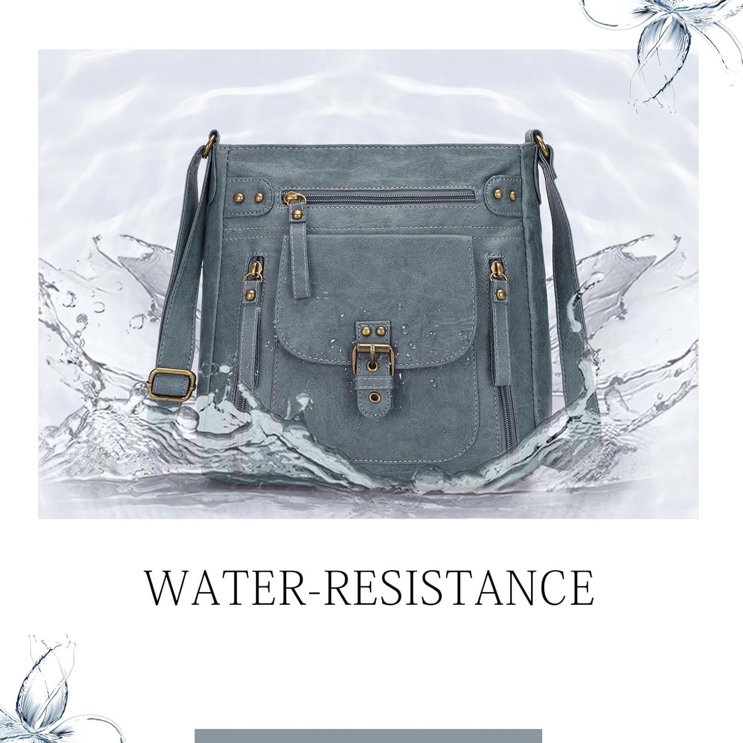 Bolso Cruzado KL928 de PU para Mujeres - Azul Pavo Real