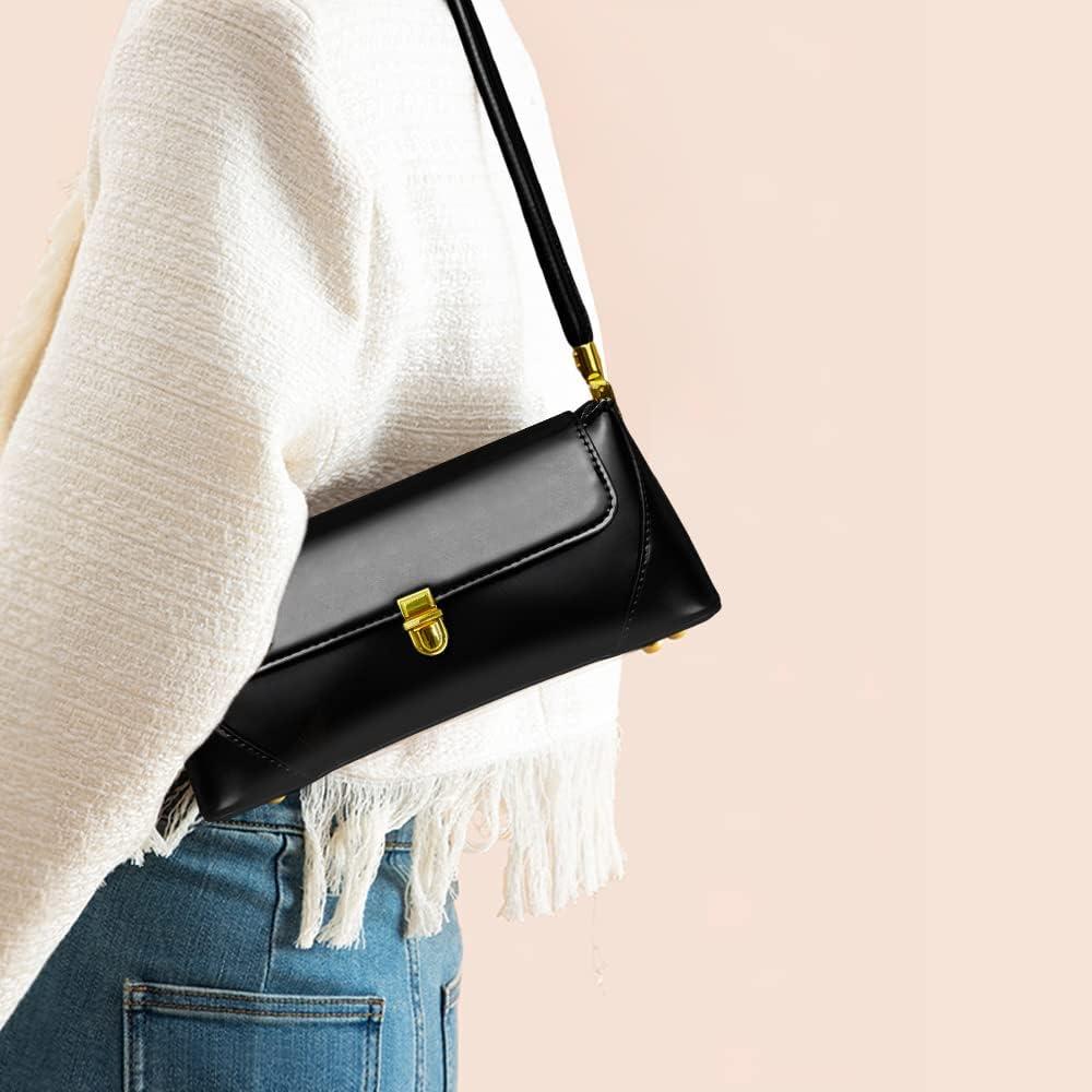 Bolso de Hombro Vintage para Mujeres Cuiab - Negro 27.94x9.4x11.43 cm