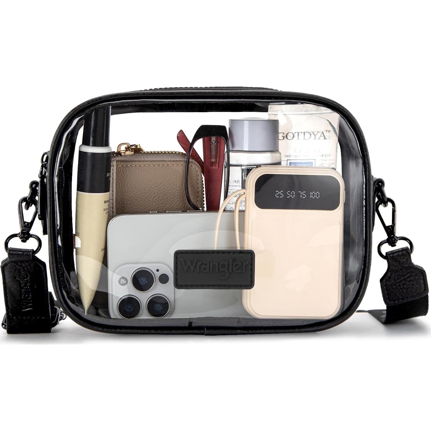 Bolso Transparente Montana West para Eventos - 19.56x16cm