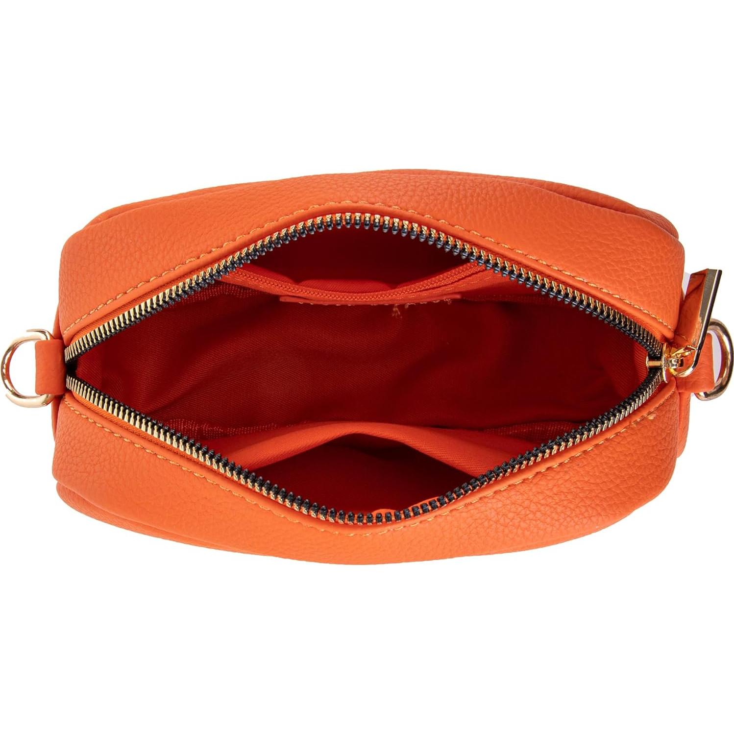 Bolso Cruzado Pequeño Montana West Naranja 19.05x7.11x11.94 cm