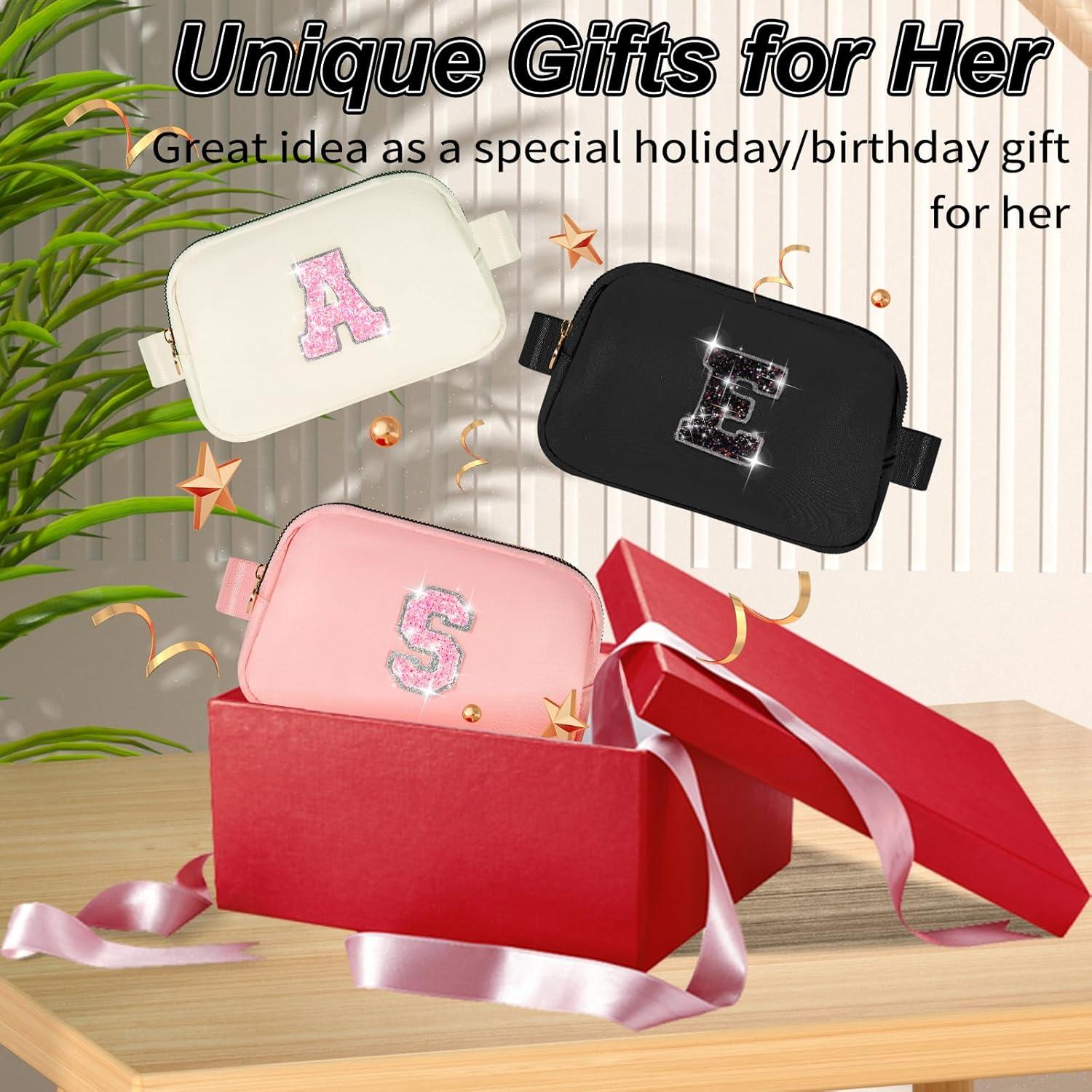 Riñonera Personalizada Uygafly para Mujeres - Color Durazno, Inicial K