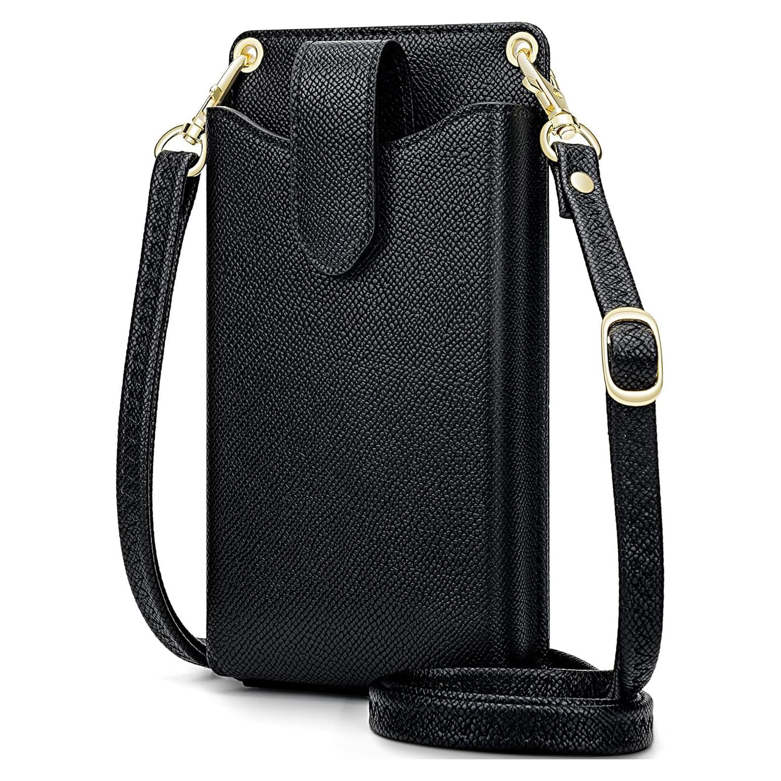 Bolso Cruzado Pequeño para Teléfono Celular Peacocktion Negro