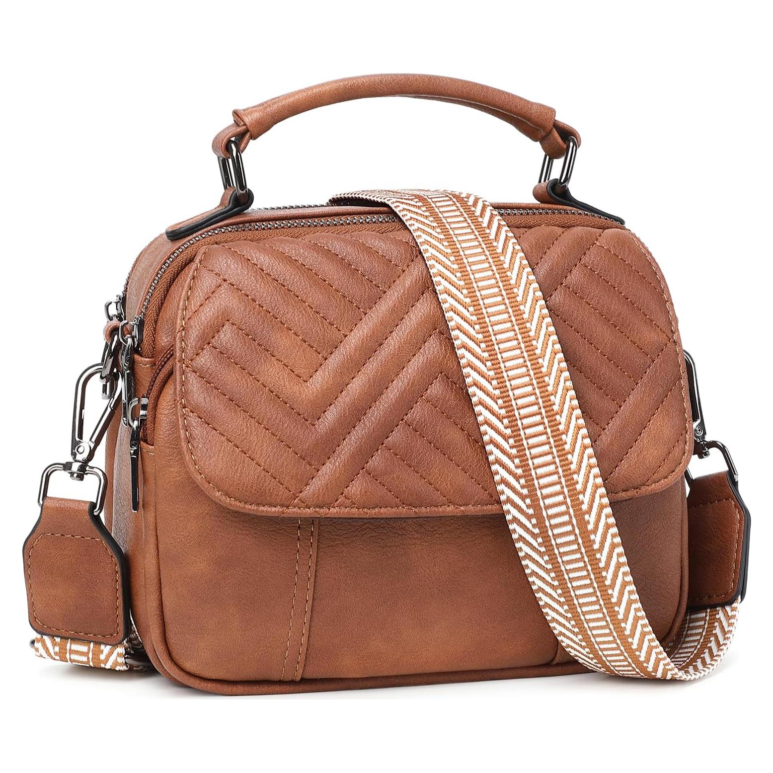 Bolso Cruzado OPAGE de Cuero Vegano Acolchado para Mujeres