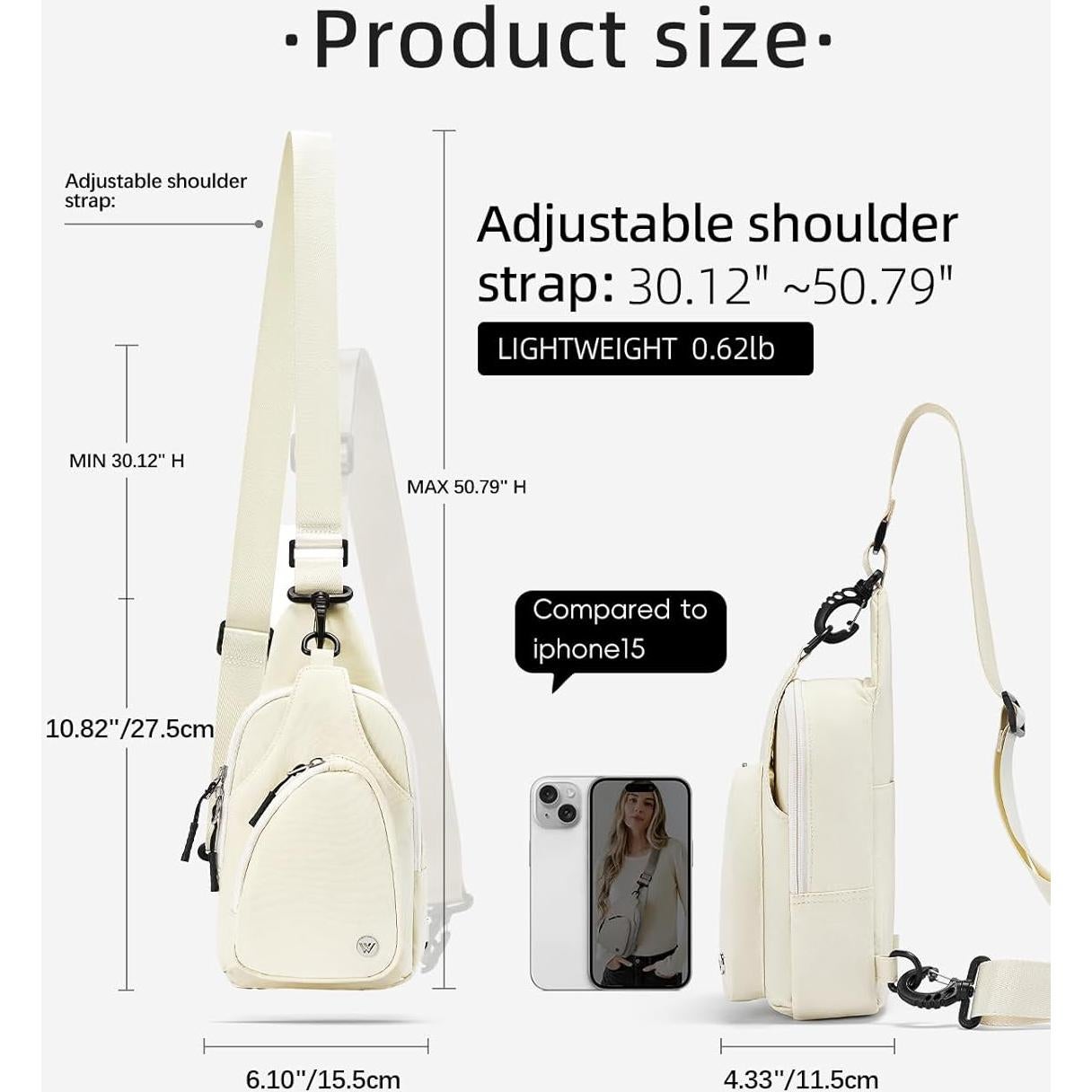 Bolso Cruzado Pequeño Westbronco para Mujer Nylon Impermeable