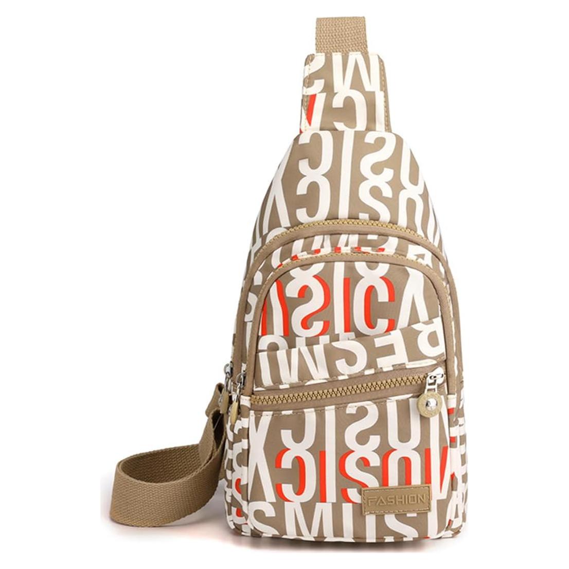 Bolso Cruzado Hiflyer para Mujeres - Resistente al Agua - Caqui