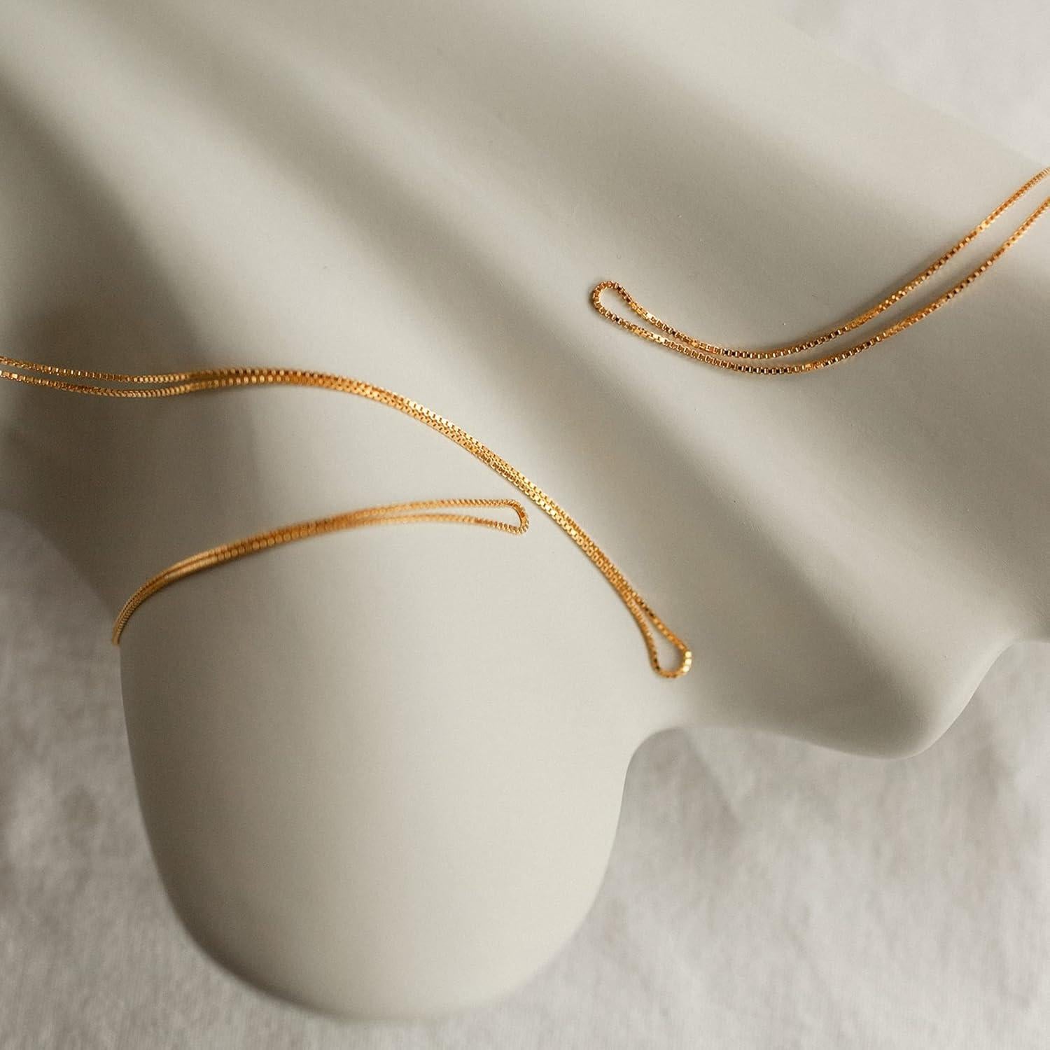 Collar de Cadena de Oro Tewiky para Mujeres 39.37 cm Hipoalergénico