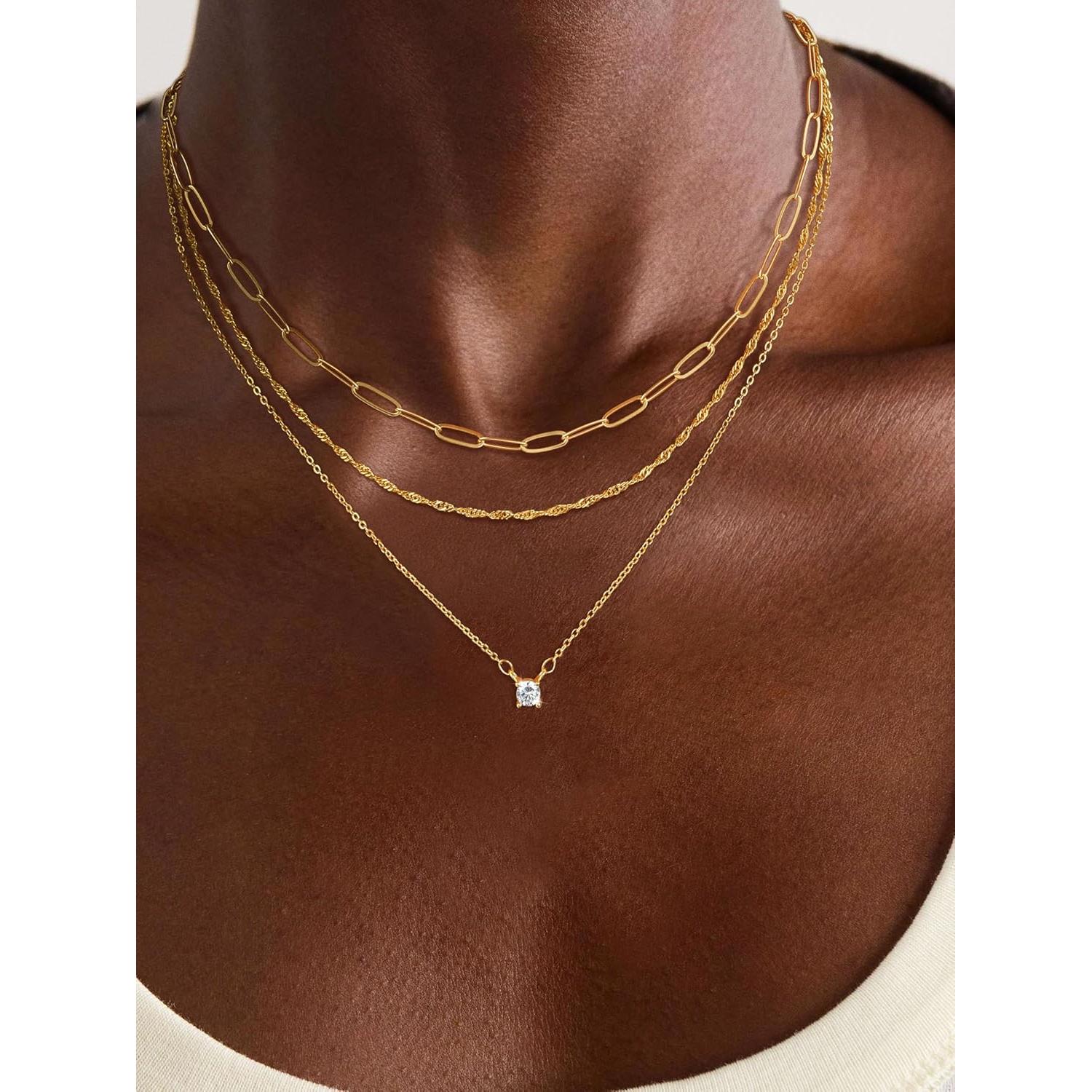 Collar Capa Dorado Bouzilli para Mujeres - Joyería Minimalista