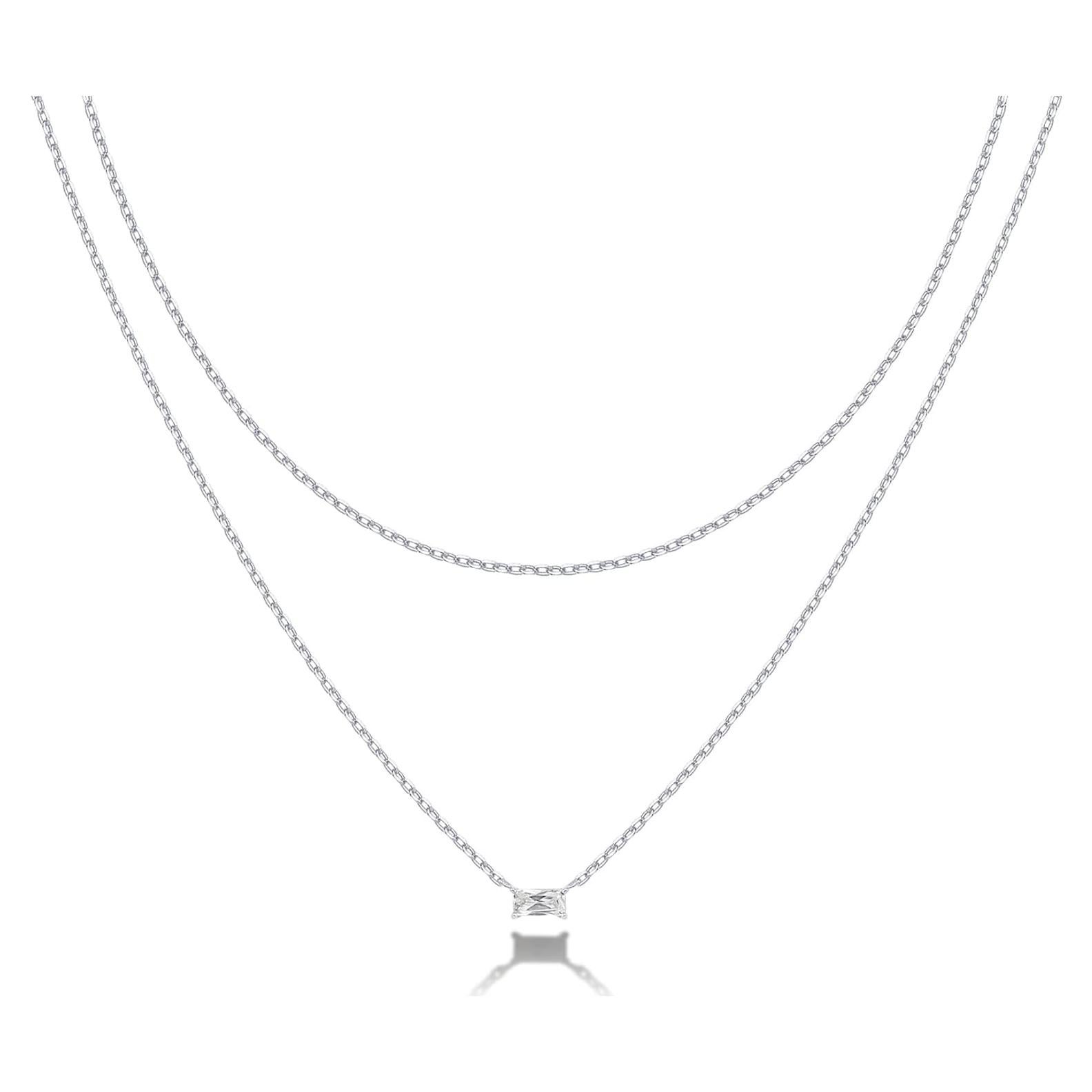 Collar Doble Capa Baño de Oro 14K PAVOI Minimalista