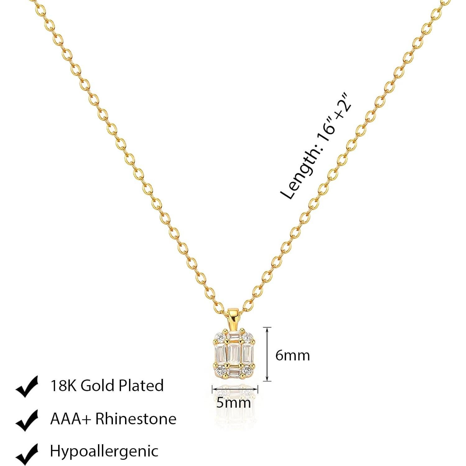 Collar Choker de Oro 14k con Diamante Luxval 40.64 cm