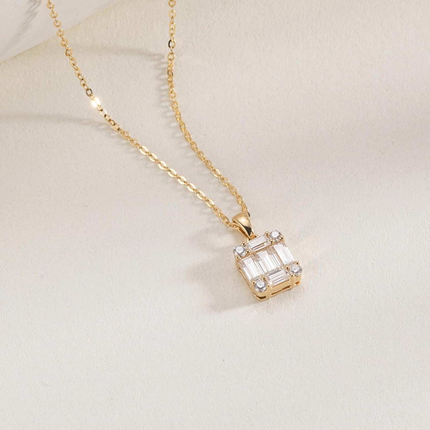 Collar Choker de Oro 14k con Diamante Luxval 40.64 cm