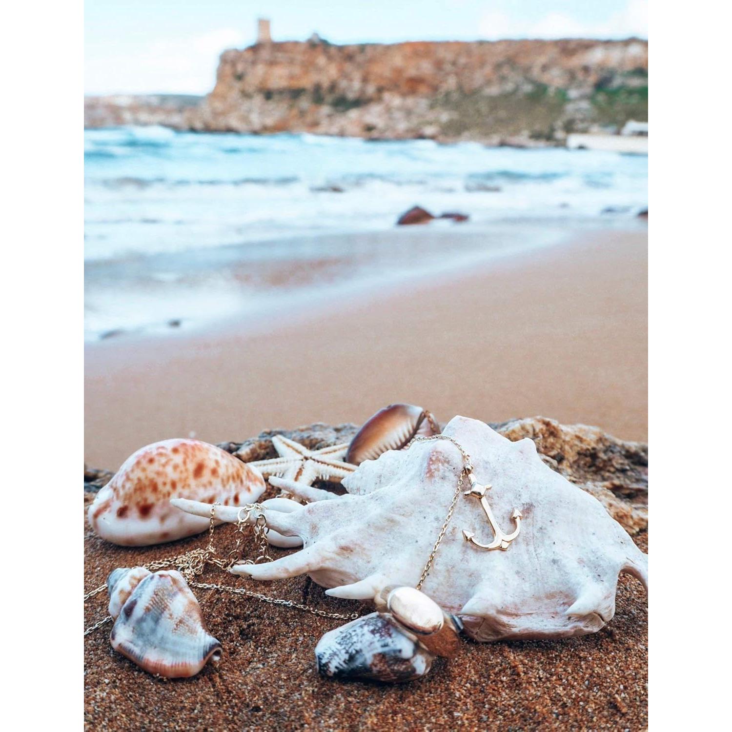 Collar Dainty Ancla MEVECCO Baño de Oro 18K 43-48 cm