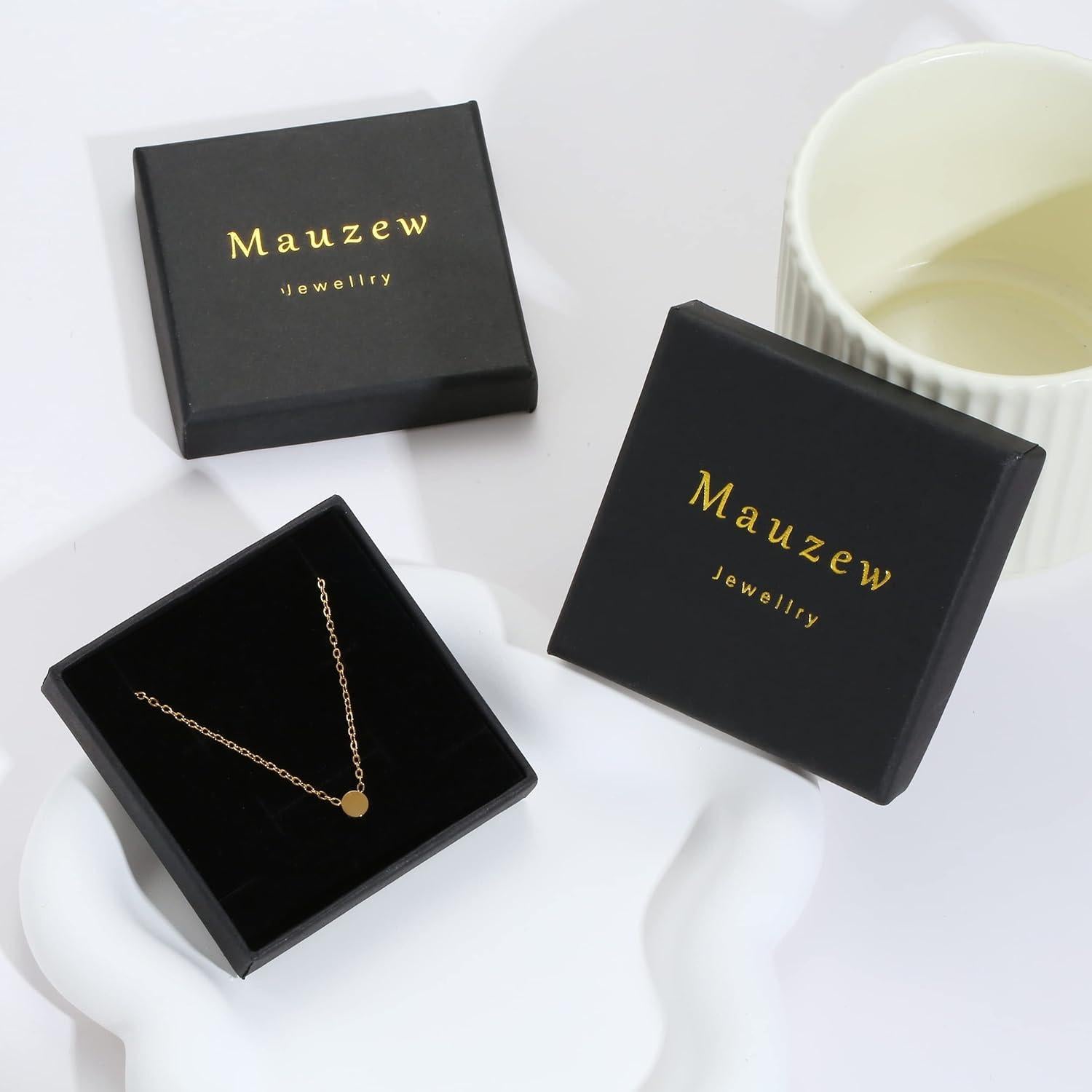 Collar Choker Delicado de Oro 18K para Mujeres 40.64 cm