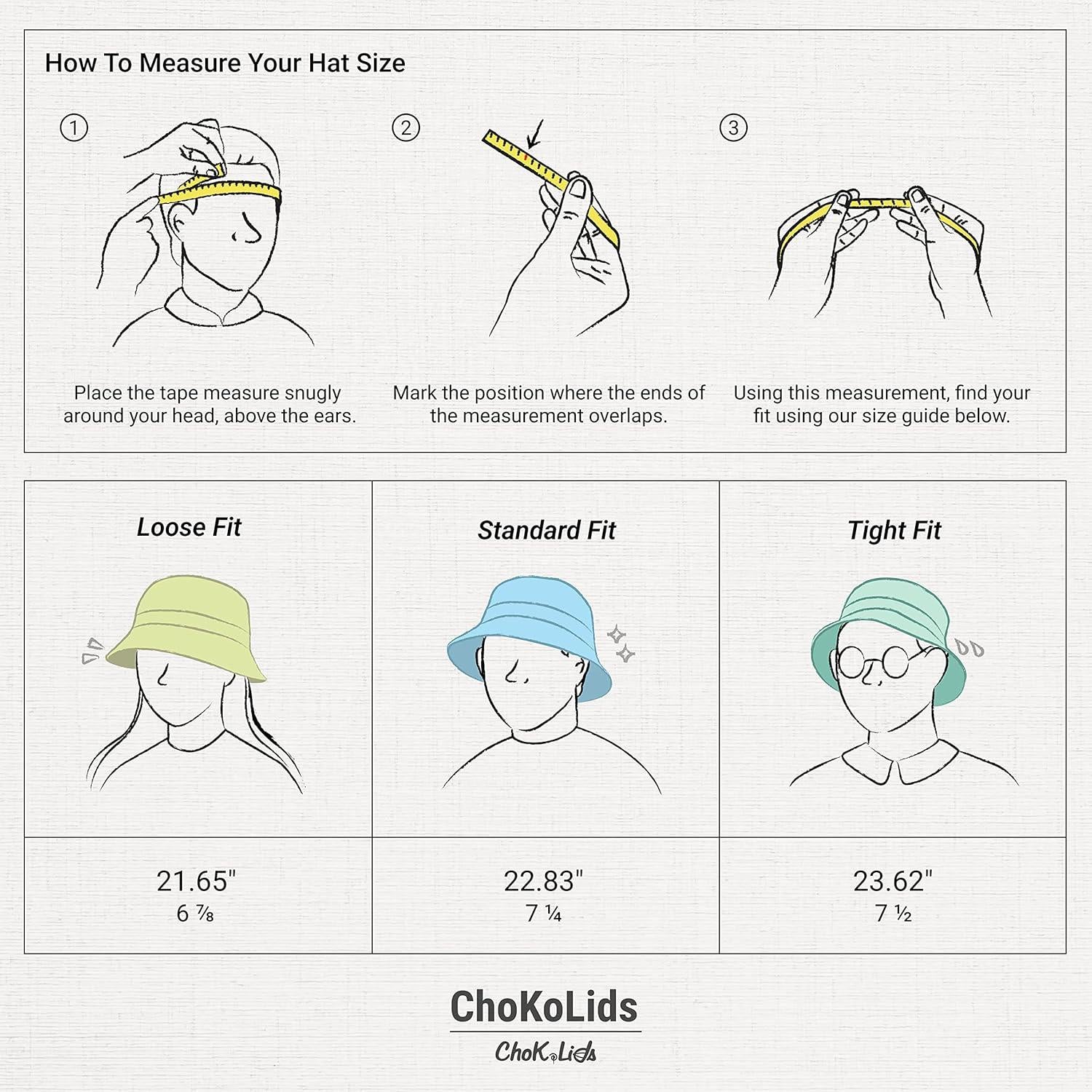 Sombrero de Cubo de Algodón ChoKoLids Negro UPF 50+