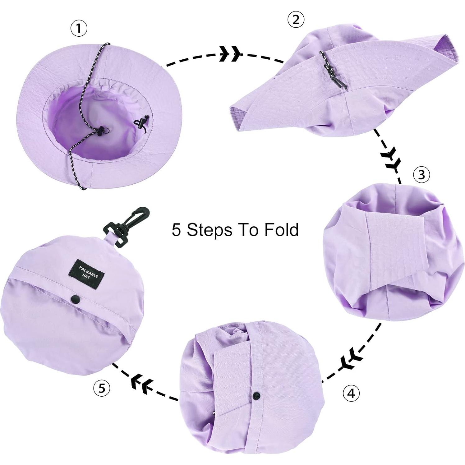 Sombrero de Cubo Plegable FEICUI UV para Hombres y Mujeres