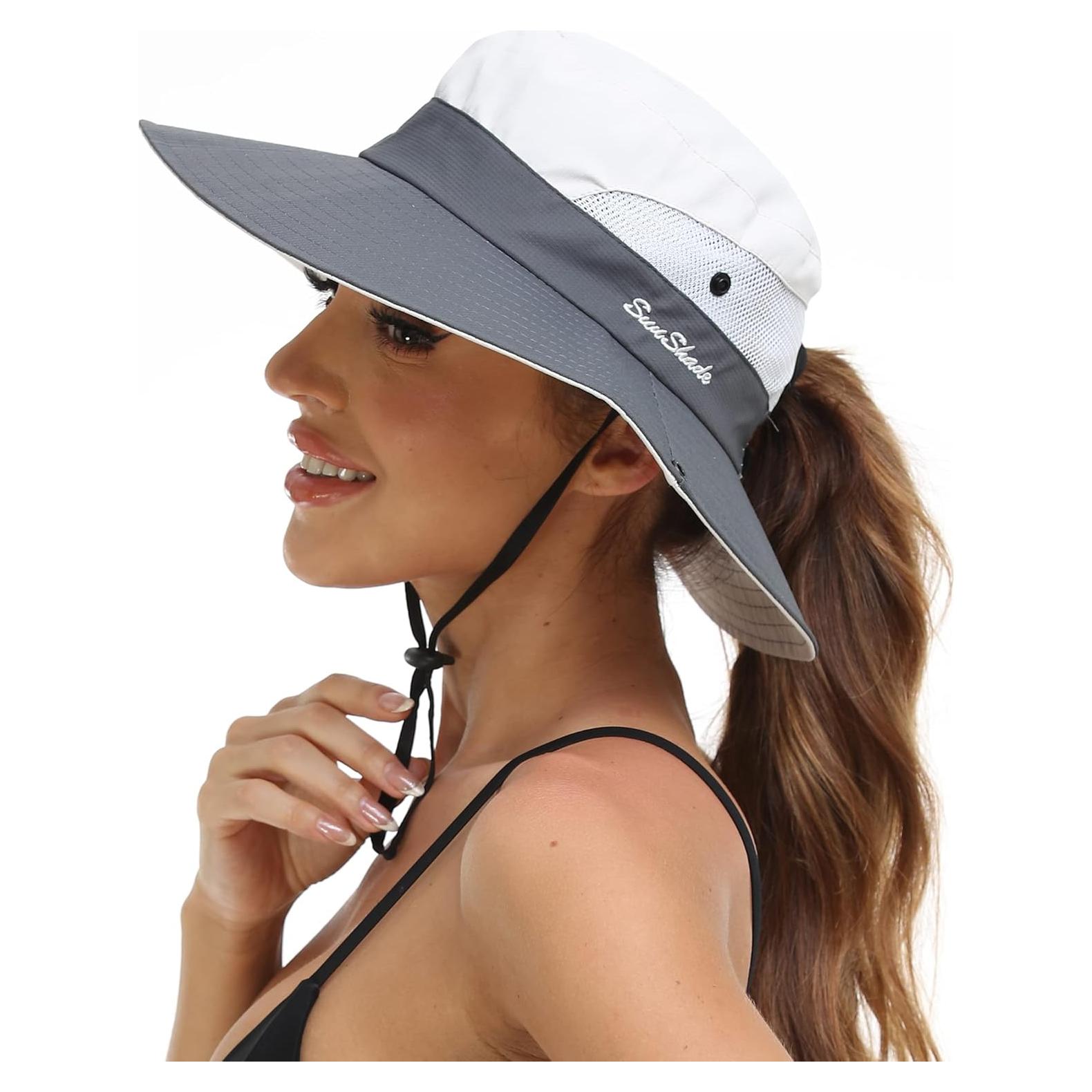 Sombrero de Sol Plegable AEFSHAN para Mujeres - Protección UV 50+