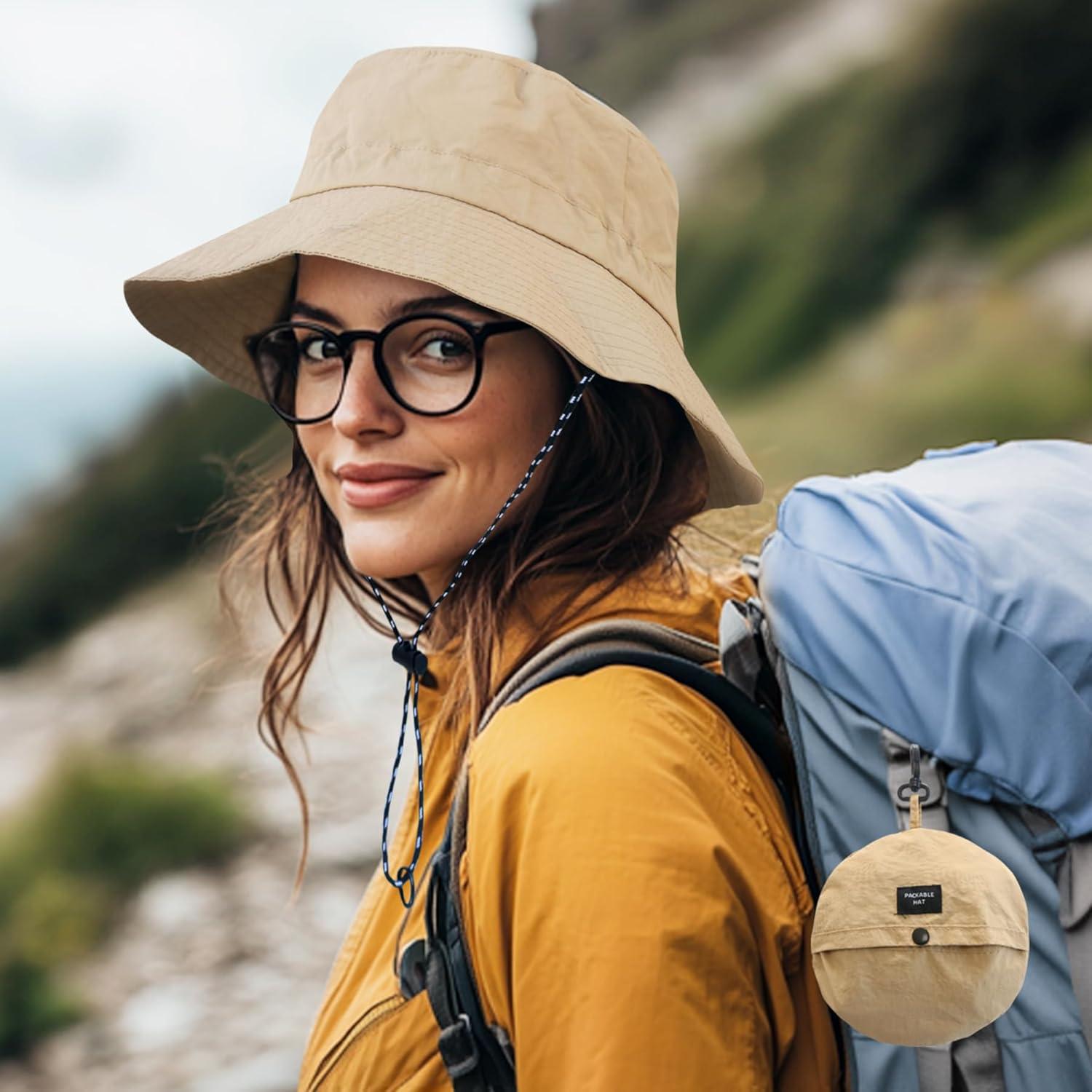Sombrero de Cubo Impermeable PFFY Unisex Ajustable 58-60cm