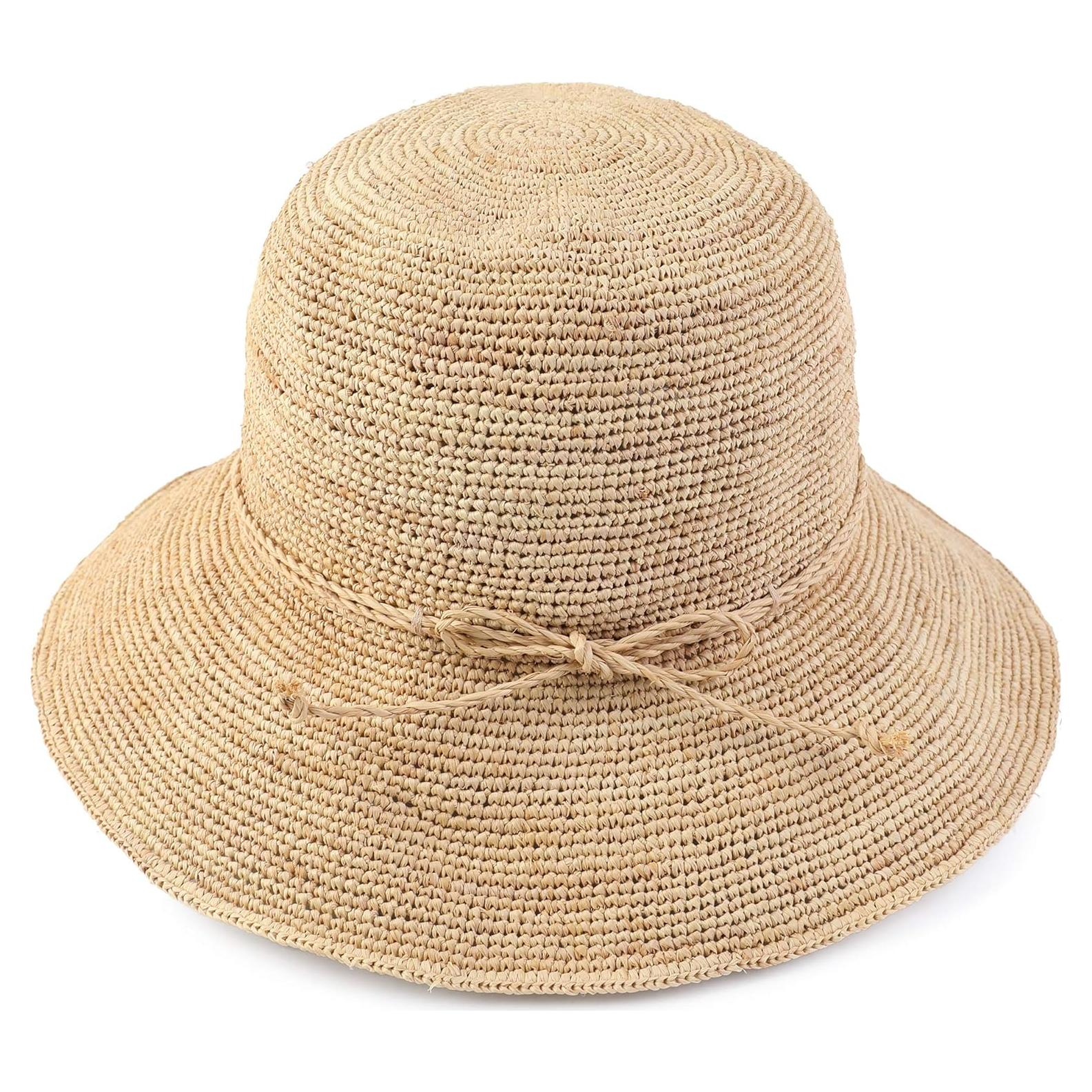 Sombrero de Cubo de Paja para Mujeres Melesh - Protección Solar