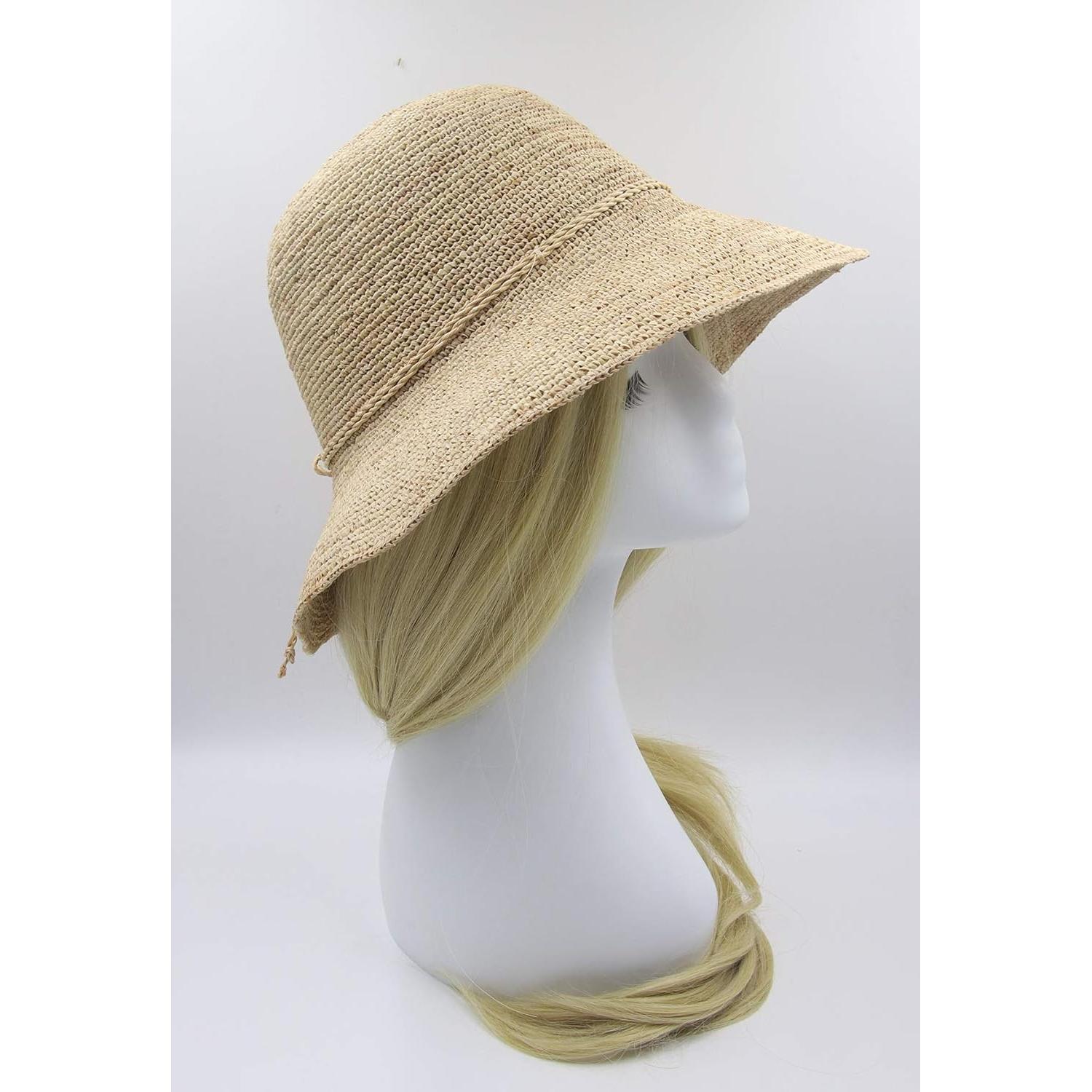 Sombrero de Cubo de Paja para Mujeres Melesh - Protección Solar