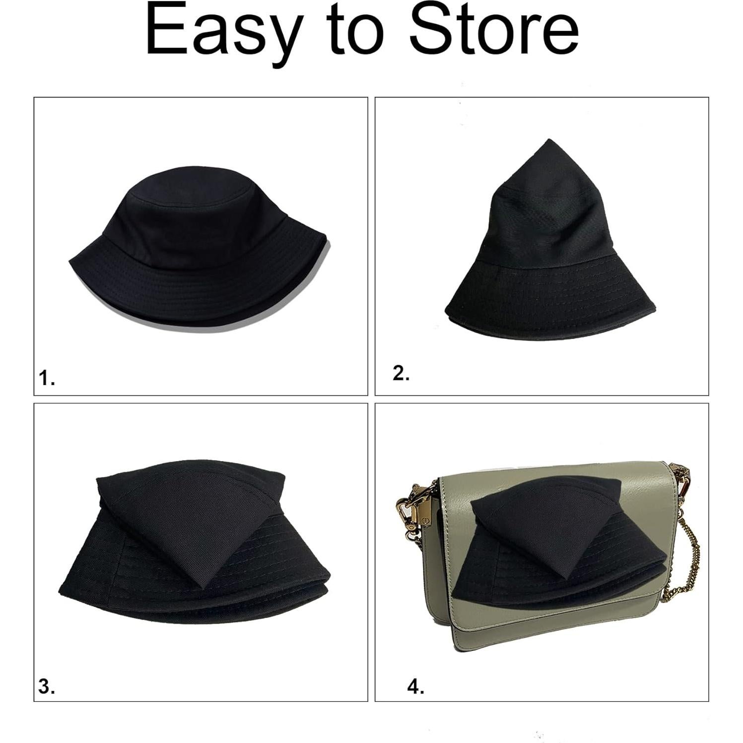 Sombrero de Cubo NPJY Unisex Algodón UPF 50+ Verano Playa