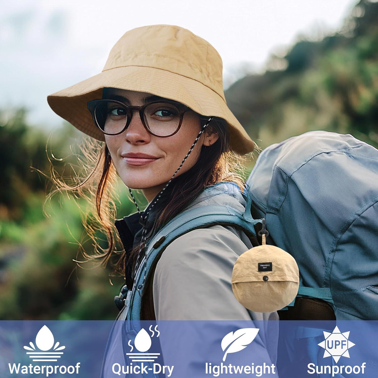 Sombrero de Cubo Impermeable y Secado Rápido Unisex - Negro