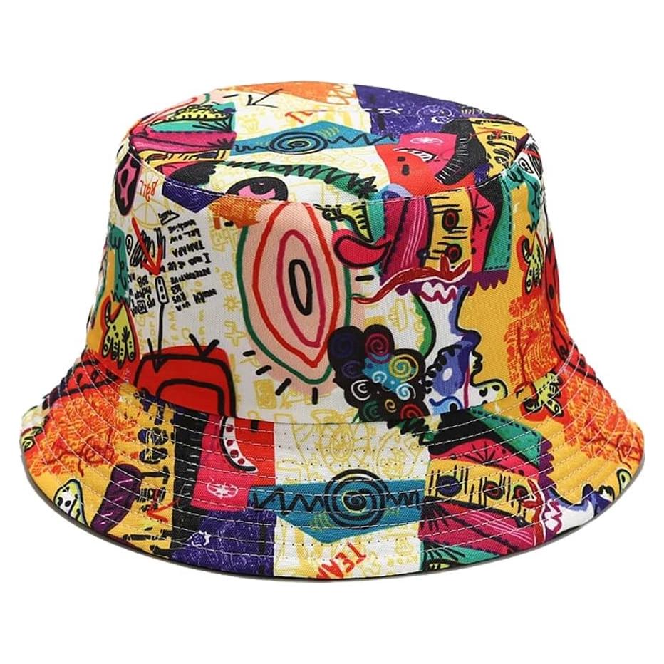 Sombrero de Cubo Reversible Quanhaigou Unisex para Verano