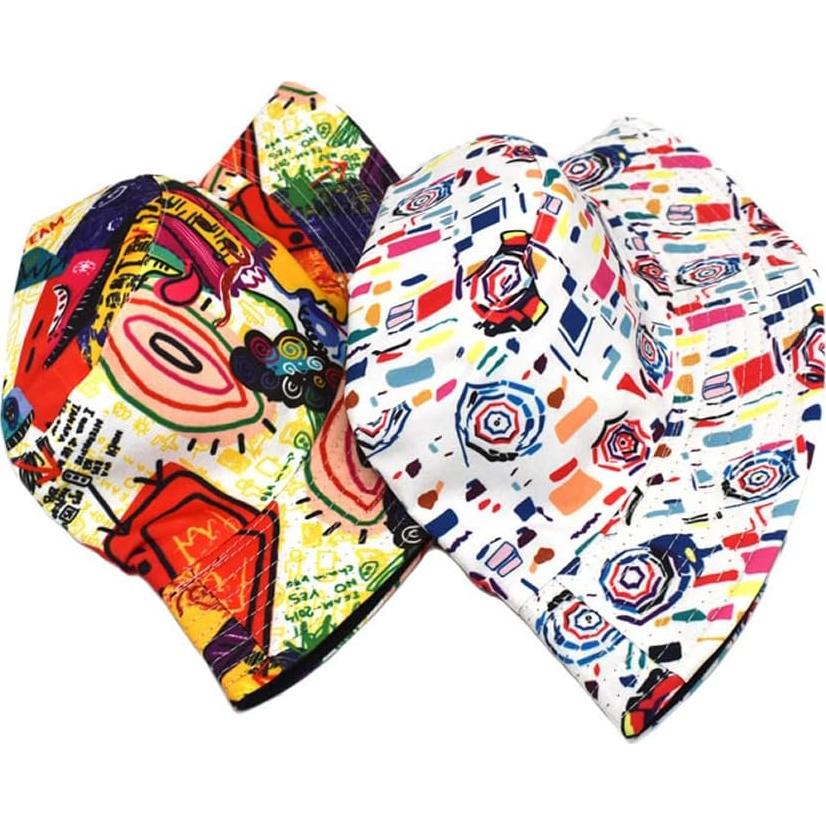 Sombrero de Cubo Reversible Quanhaigou Unisex para Verano